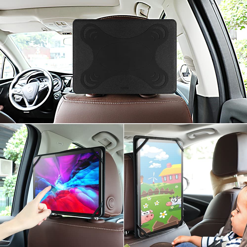 memumi Support de Tablette pour appuie-tête de Voiture, Support de siège arrière de Voiture réglable Universel pour iPad Pro 11 et pour Samsung Tab et Autres tablettes de 7" à 11 ''