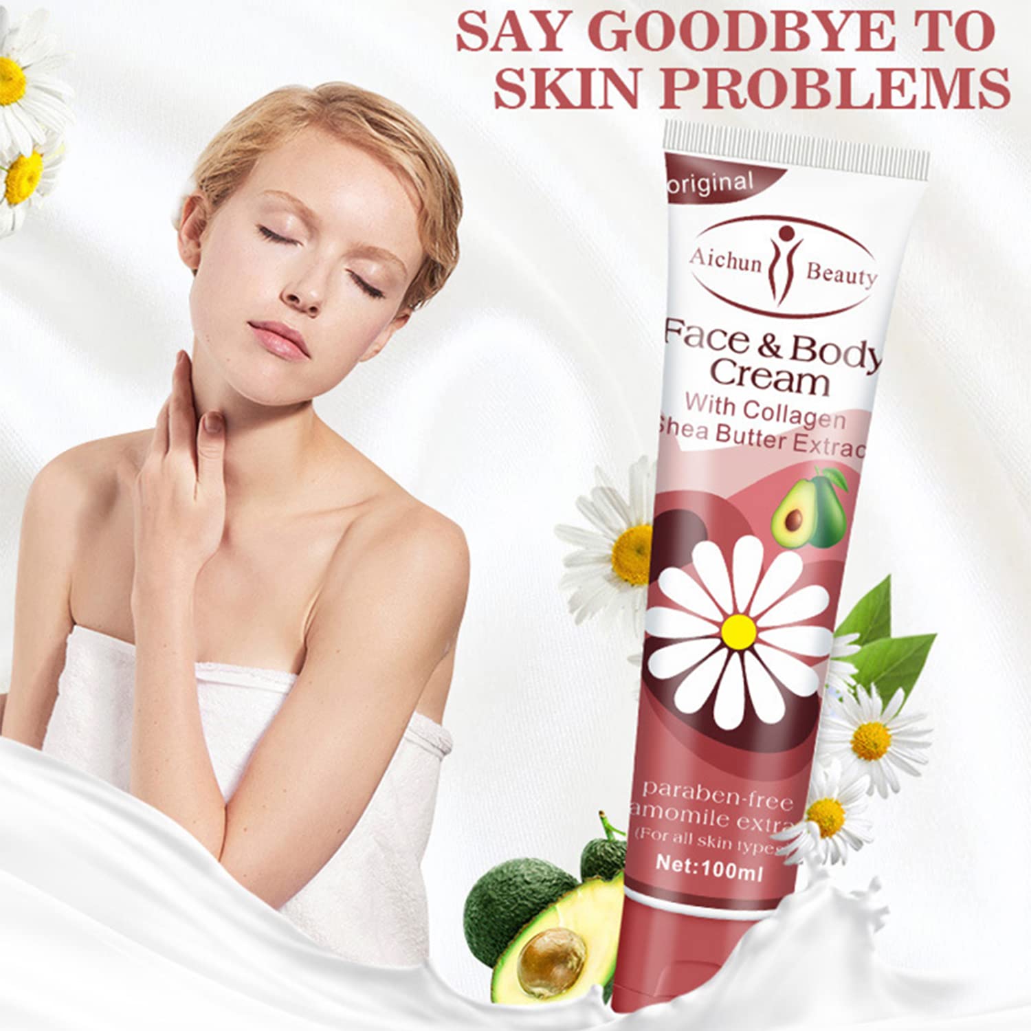 Amazon.com: AICHUN BEAUTY Face & Body Cream 100ml (Collagen & Shea