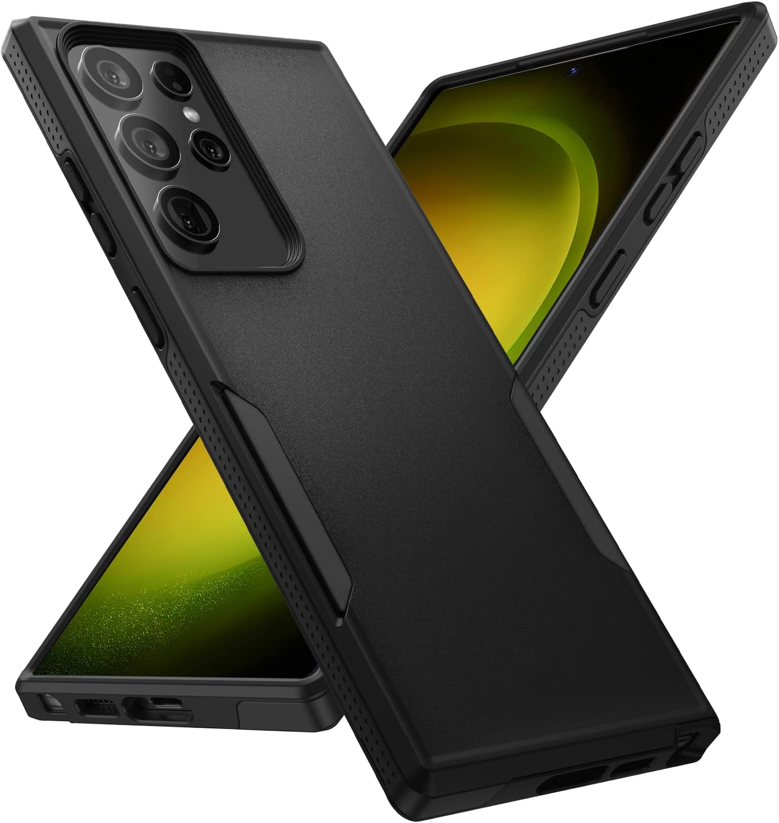 for Samsung Galaxy S23 Ultra Case, [2 Layer Structure Protection] [Military Grade Anti-Drop] Lightweight Shockproof Protective Phone Case for Galaxy S23 Ultra 5G 6.8 inch' 2023-Black