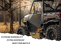 Vista 3 de SuperATV Guardabarros guardabarros para Polaris Ranger XP 1000 2018+ (ver ajuste) Durabilidad extrema Protege contra rocas, suciedad, arena
