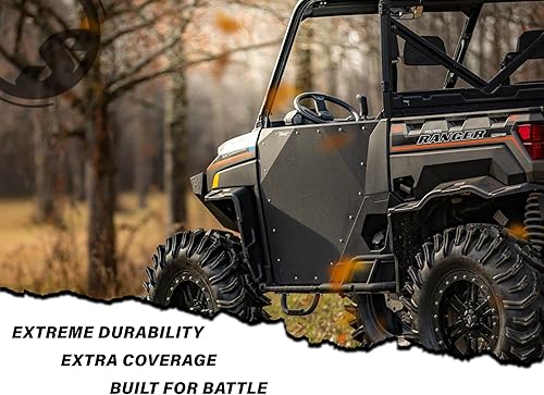 Miniatura 3 de SuperATV Guardabarros guardabarros para Polaris Ranger XP 1000 2018+ (ver ajuste)  Durabilidad extrema  Protege contra rocas, suciedad, arena y