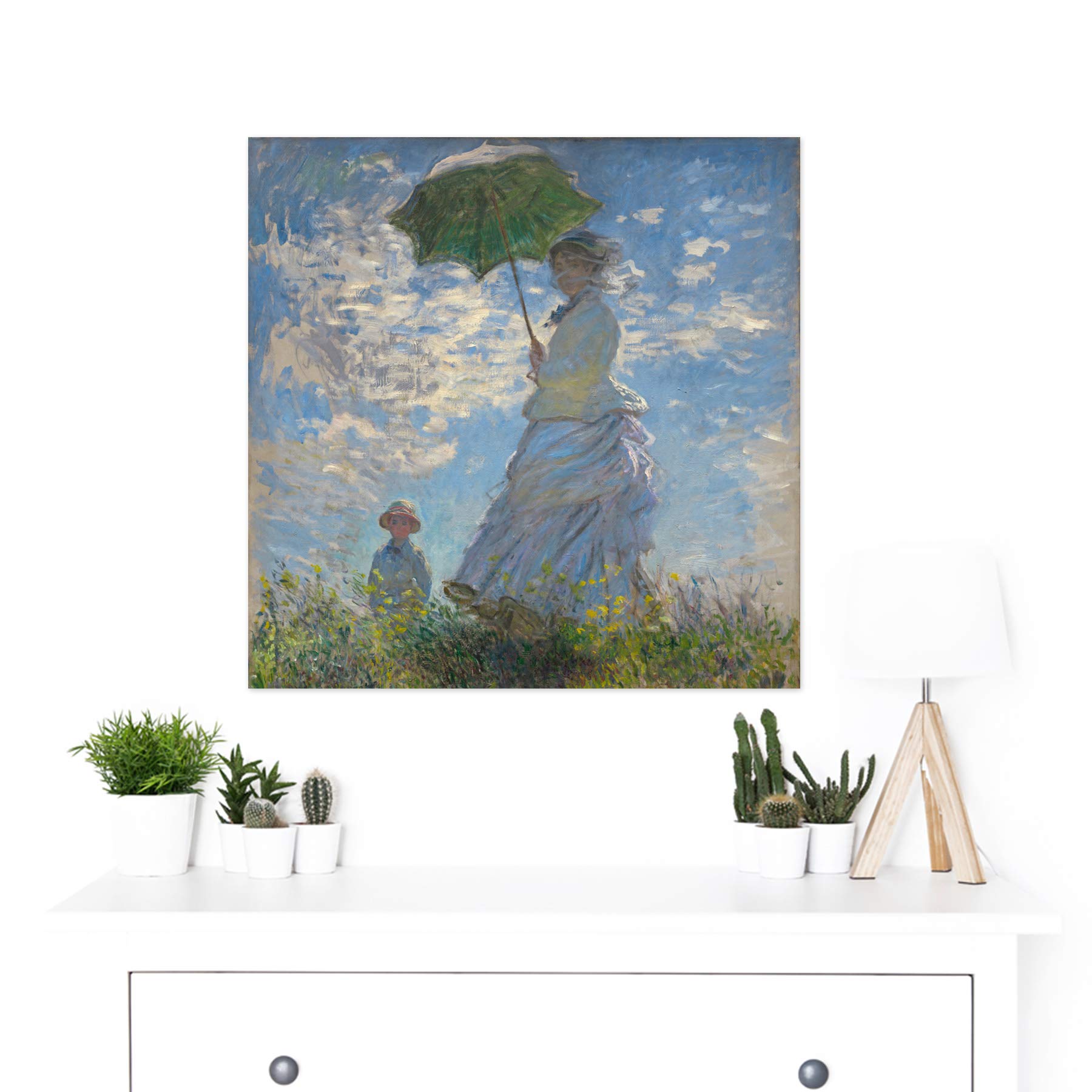 Amazon.co.jp: Claude Monet Woman With A Parasol Madame Monet And