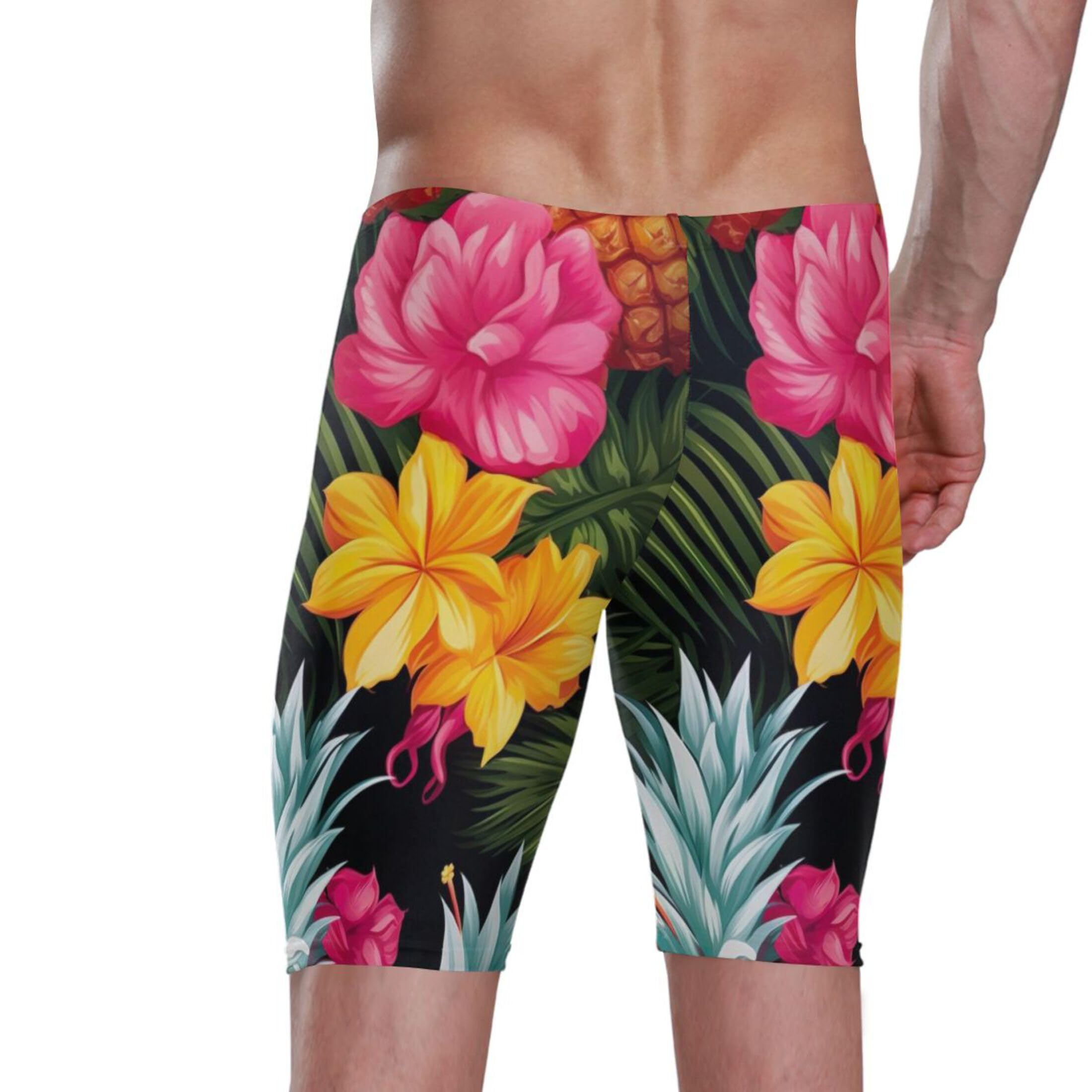 UMIRIKO Pineapple Flower Men's Swim Jammers Swimsuit M B0401096