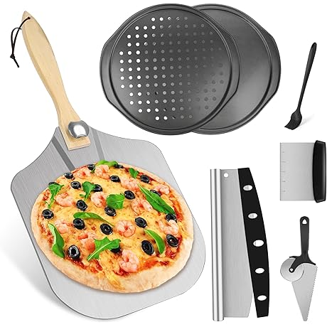 Pizza Peel Pizza Pan Set: The Ultimate Solo Pizza Oven Accessories