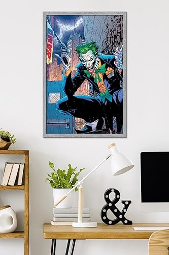Miniatura 35 de Trends International DC Comics - Póster de pared de The Joker - Bang, 22.375 x 34 pulgadas, versión enmarcada en negro Versión enmarcada Barnwood