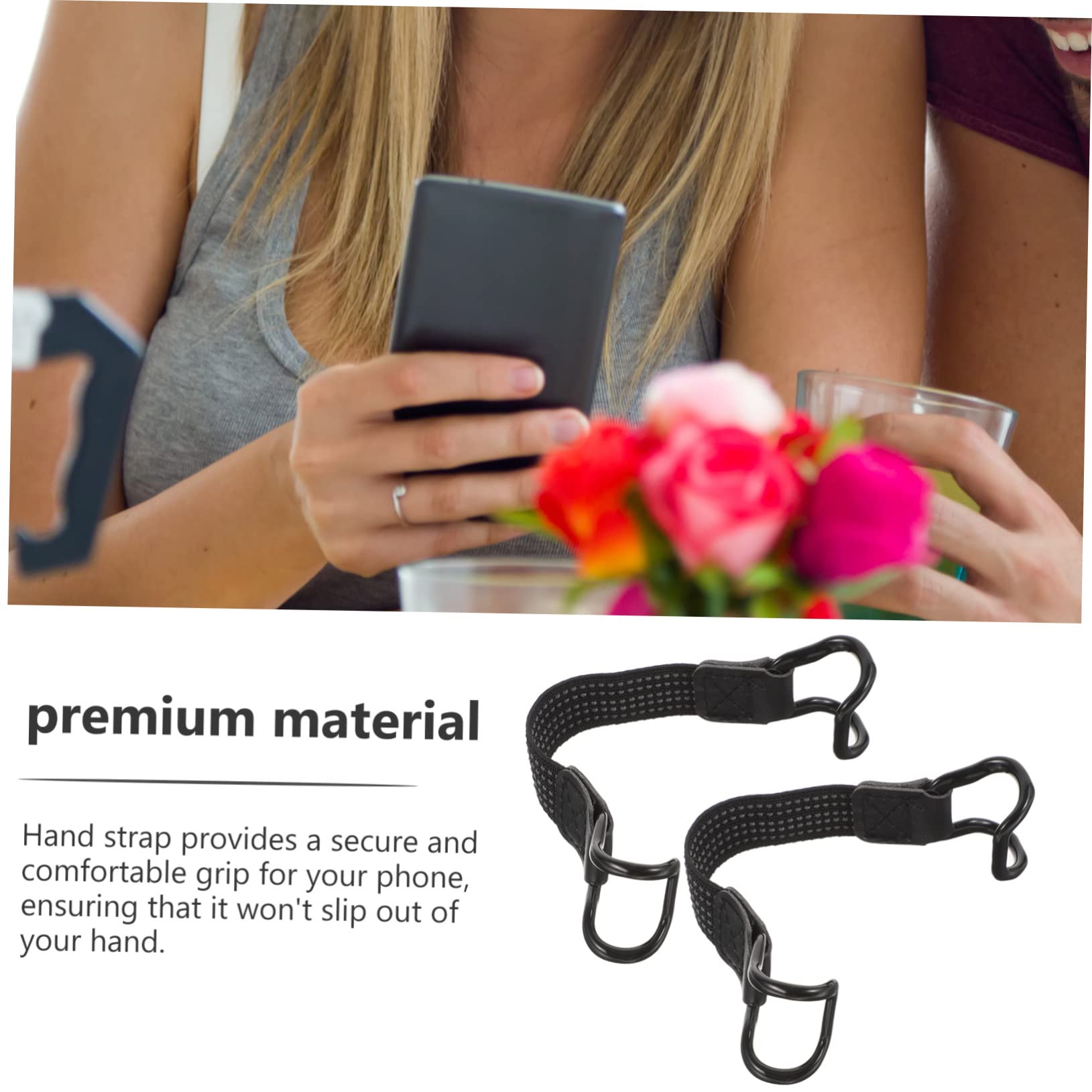 Mikikit 4 Set Di Cordini Universali Per Telefono Per Tablet Cinghie Da Polso Per Telefono Impugnature Per Telefono Da Viaggio 2 Pezzi * 4