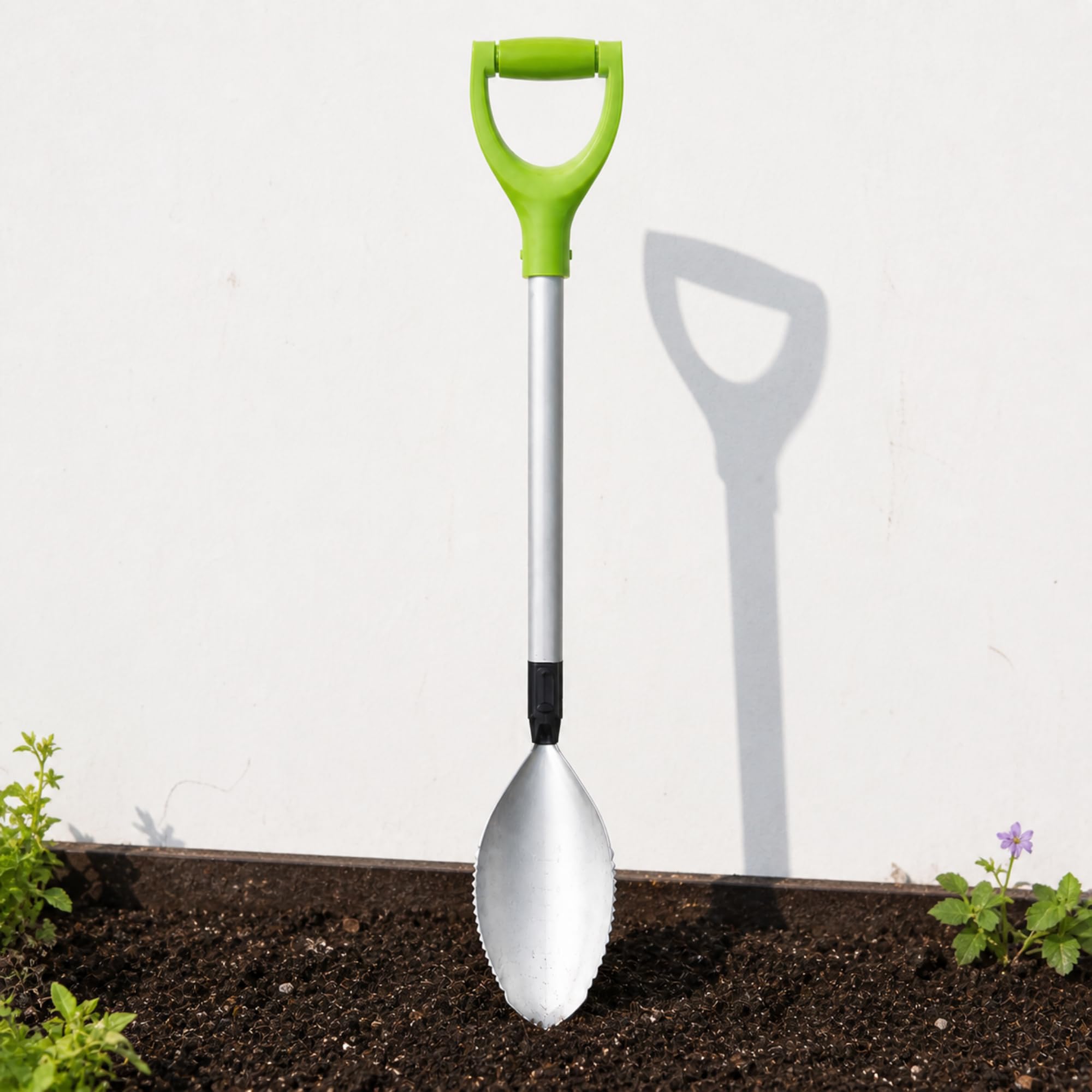 Grumpy Gardener Garden Trowel – Long Handle Heavy Duty 6-in-1 Gardening & Planting Tool for Faster Digging, Bulbs, Weeding & Transplanting – Ergonomic Deep Scoop Trowel