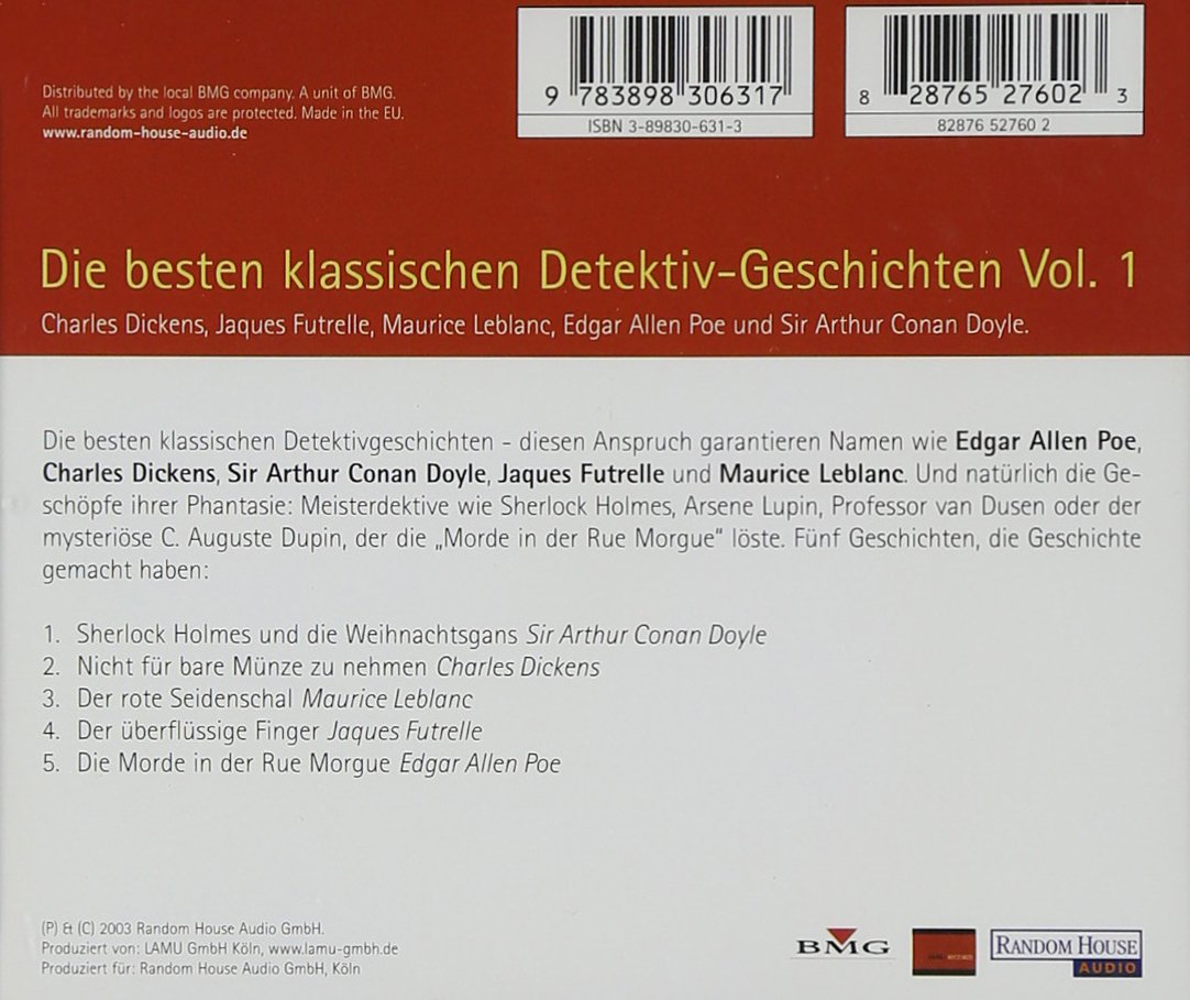 Die besten klassischen Detektiv-Geschichten