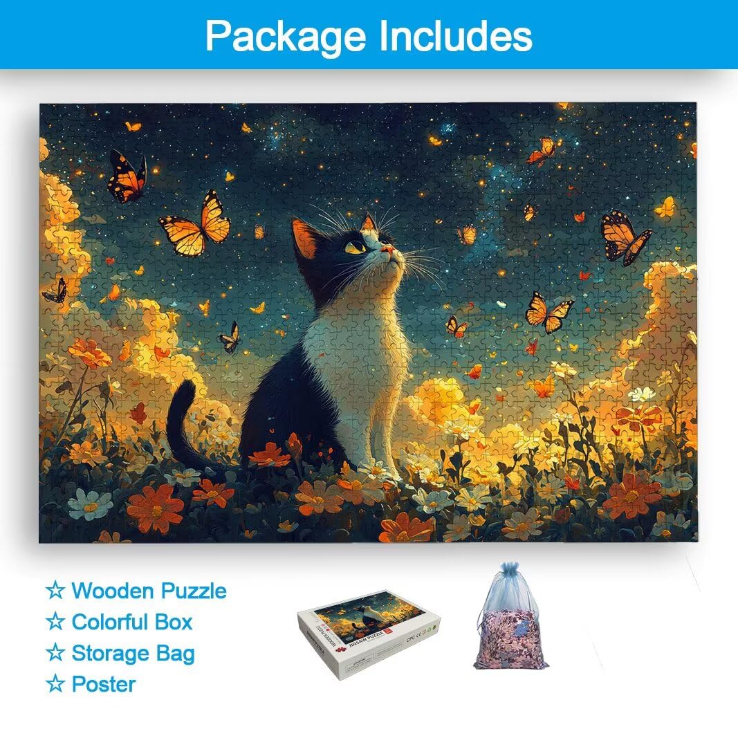 Puzzle Gatto, Puzzle 1000 Pezzi per Adulti, Regalo Donna/Uomo -2479