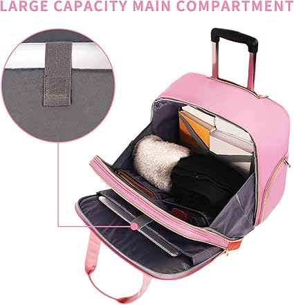 Borsa Laptop 17 Pollici MATEIN Con Ruote - Trolley Da Viaggio Per Uomo E Donna - Foto 4