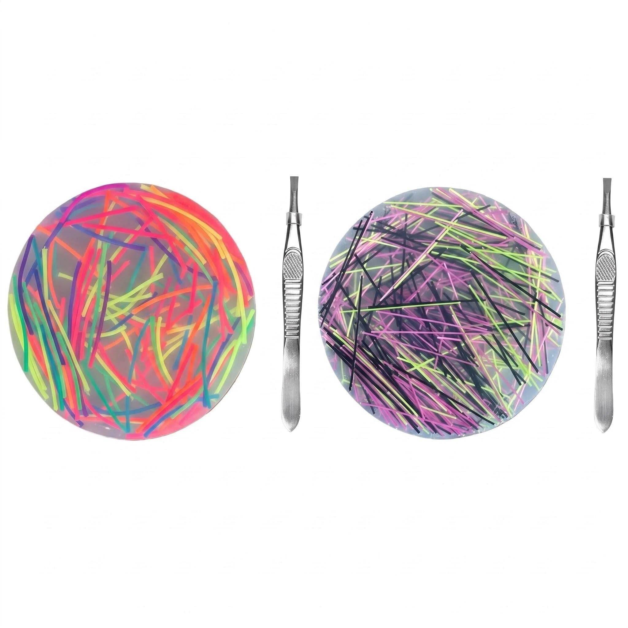 2Pcs Picky Pad Skin Picking Fidget Toys for Stress Relief Reusable Picky Pad Kit with 2 Stainless Steel Tweezers Realistic Texture Fidgets for Adults to Improve Focus and Calm (SETC) — image 1