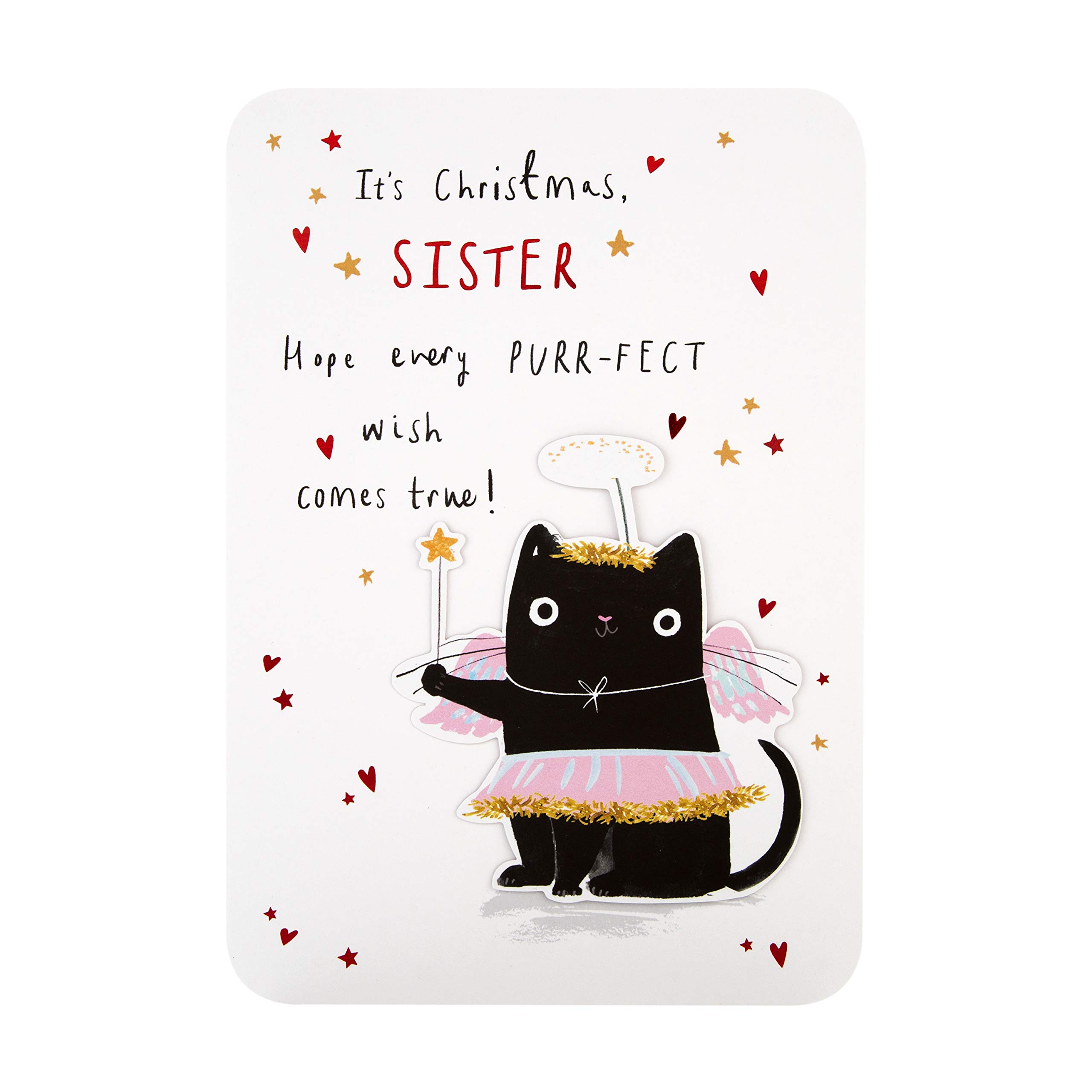 Hallmark Weihnachtskarte Für Schwester – Mit Abtrennbarem Andenken