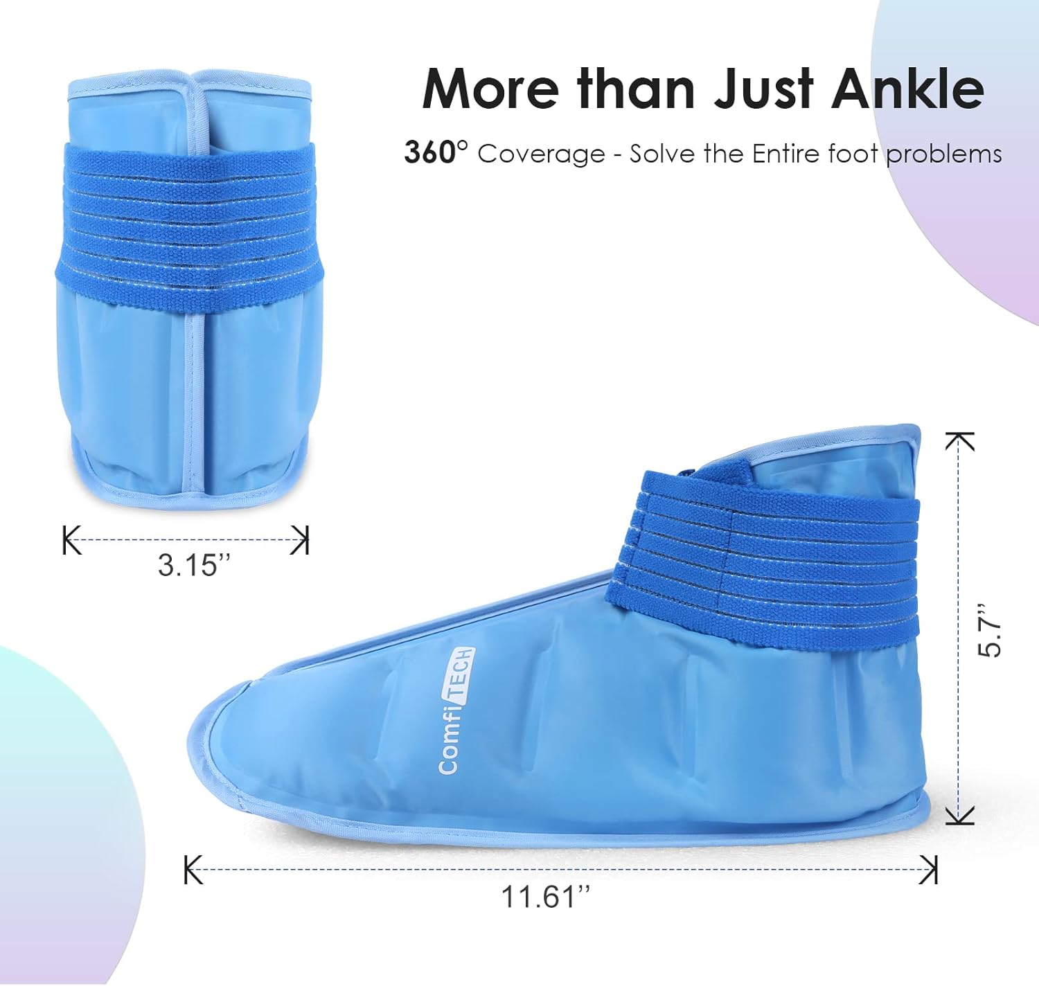Buy ComfiTECH Foot Ice Pack Wrap for Injuries Reusable Cold Therapy
