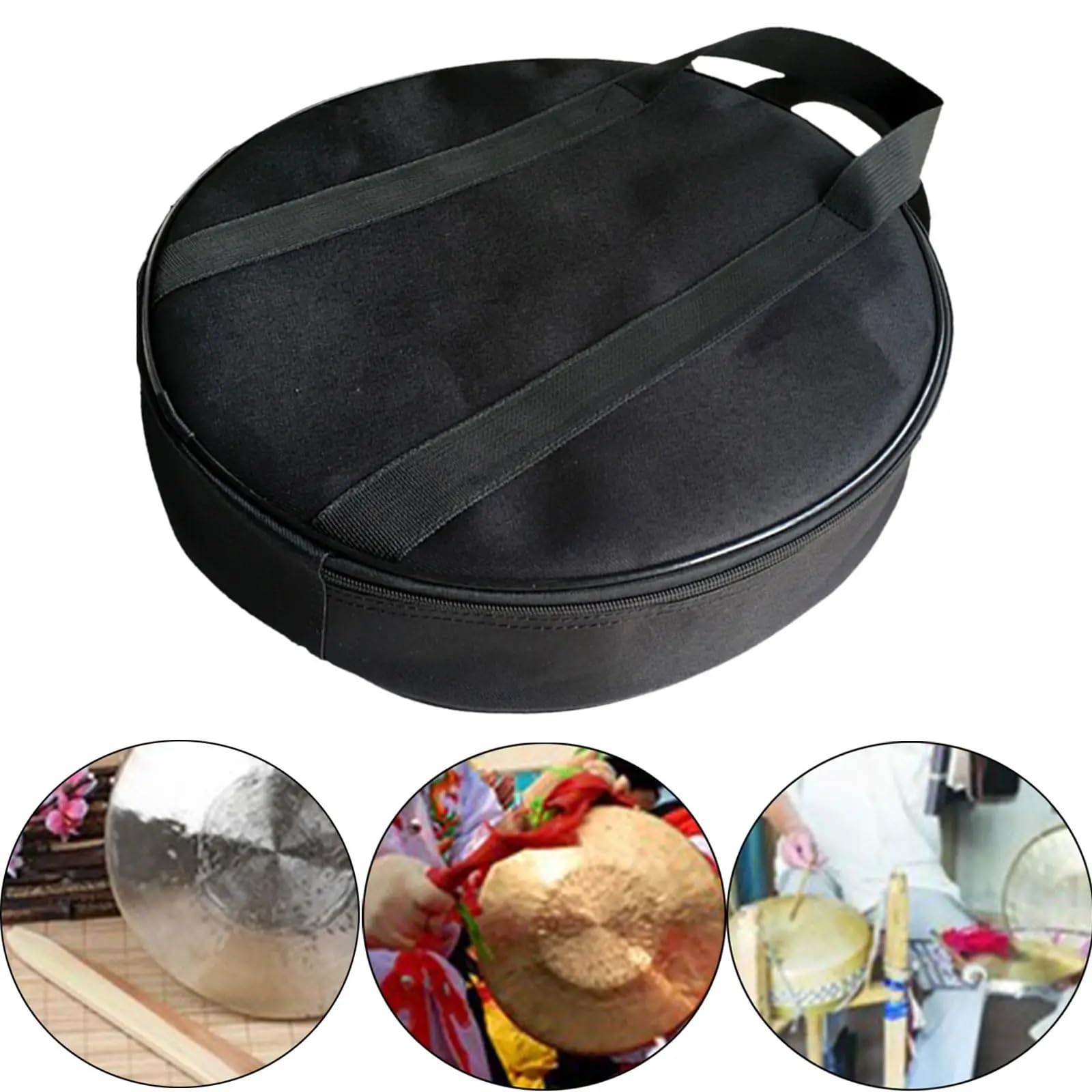 Bolsa Platillos Cymbal Gig Bag Dumb Drum Mochila musical a prueba de agua Correas Estuche transporte impermeable