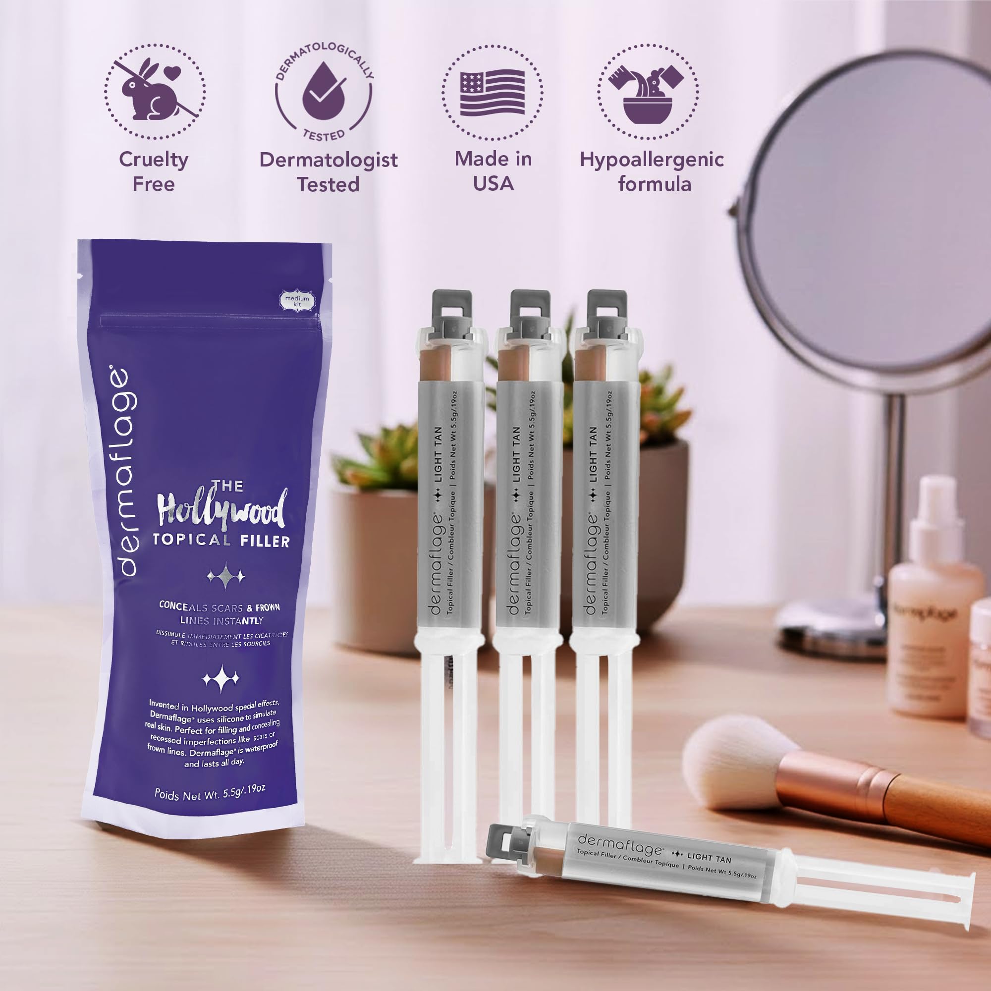 Dermaflage Fair Foundation (Beige/Light Tan)