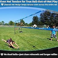 Vista 4 de Park & Sun Sports Spectrum Classic: Sistema de red de voleibol profesional ajustable para exteriores