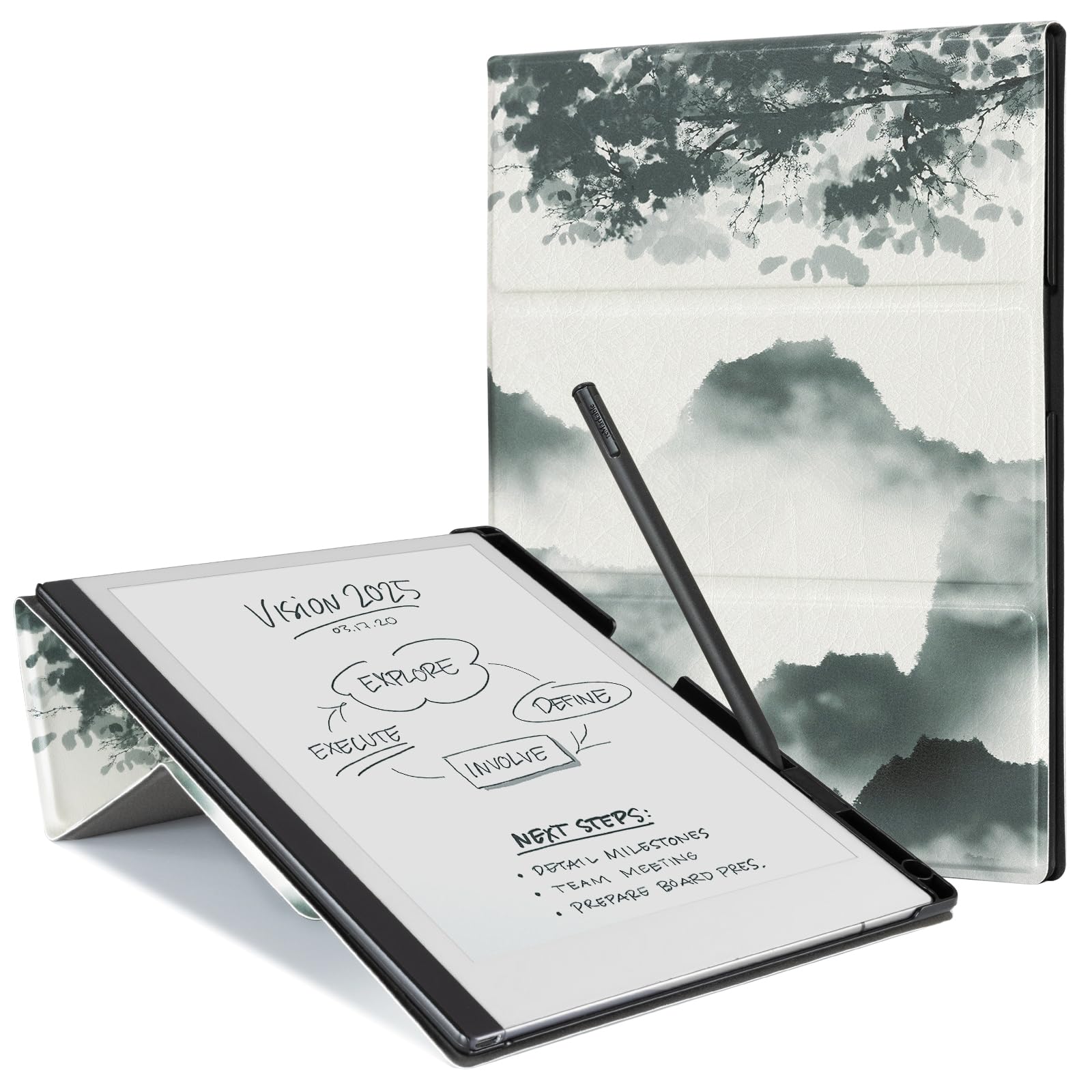 CoBak Case for Remarkable 2 -with Pen Holder and Multi-Angle Foldable Stand Feature -Perfect Choice of Remarkable 2 Case with Pen Holder for the Remarkable 2 Paper Tablet (2020 Released)