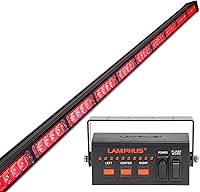 Vista 1 de LAMPHUS SolarBlast SBLS104 barra de luces LED de alerta de emergencia e indicación de tránsito, 47 pulgadas, 40 W - ÁMBAR AZUL, Rojo