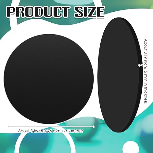 Miniatura 8 de Haull 50 unidades de cuñas para patas de mesa de billar de 3 pulgadas de diámetro, nivelador de mesa de billar, almohadillas para mesa de billar