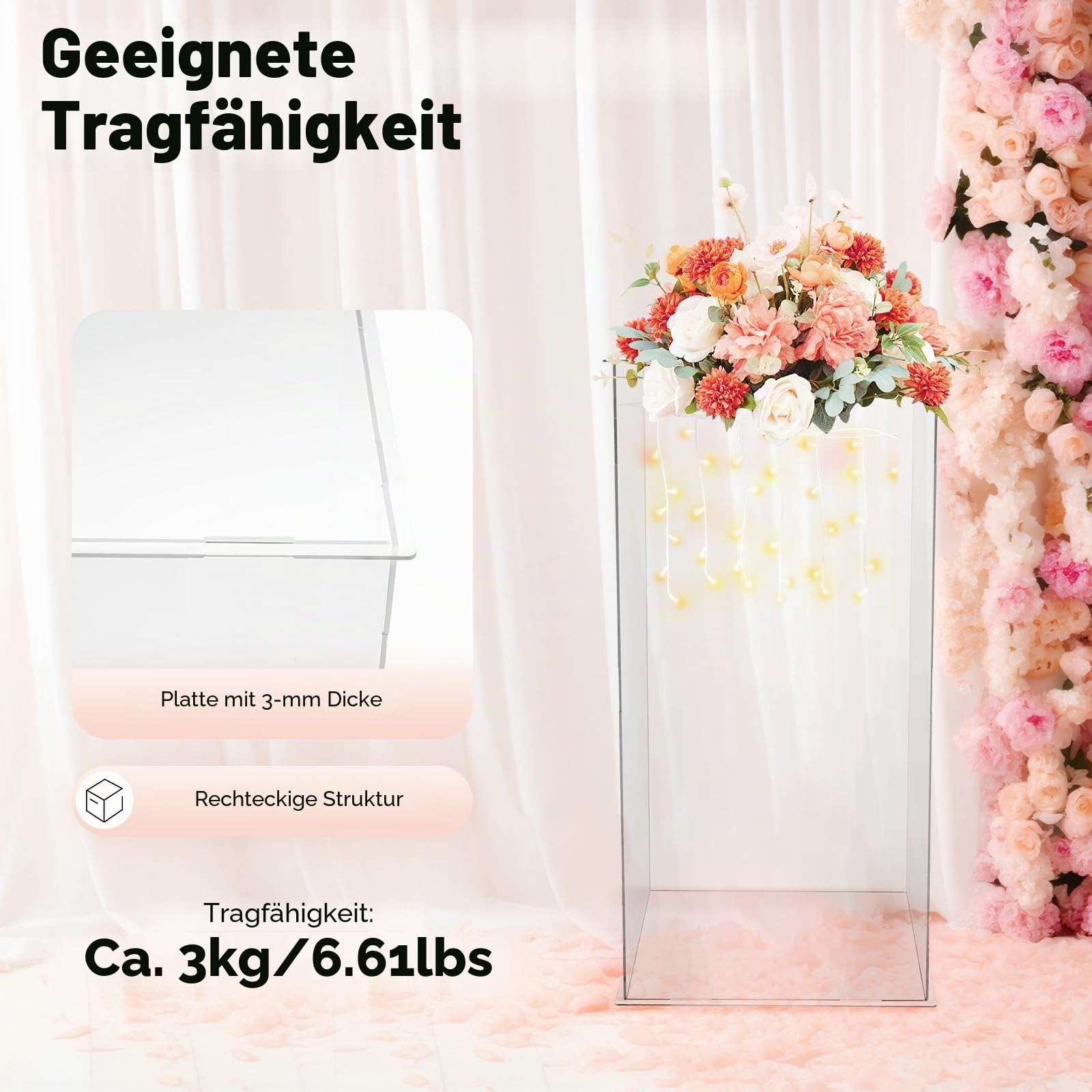 Acryl Vitrine, Schaukasten Display Vitrinen Display Case, Aufbewahrungsbox Staubschutz für Kollektion Lego, Figuren, Modell, große Präsentationsbox -(30x30x60 cm)