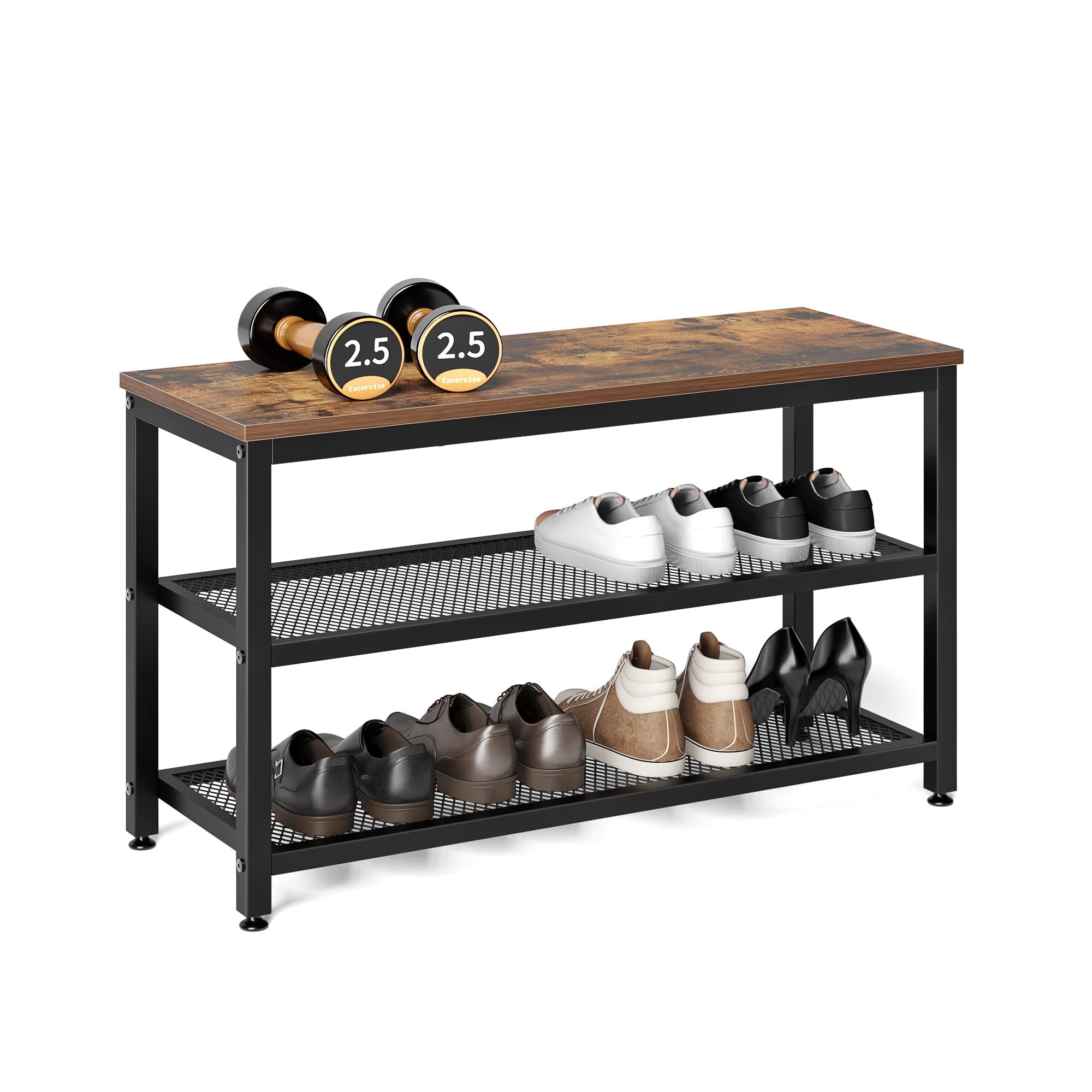 Buy JOI Shoe Bench,3Tier Shoe Rack,Industrial Shoe Storage