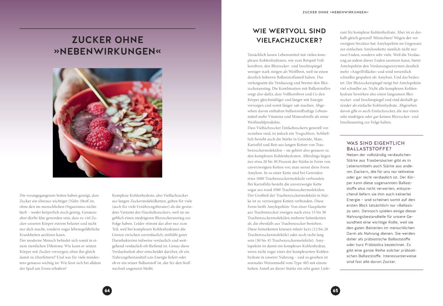 Fit mit Zucker: Mit den richtigen Zuckern die Zellalterung stoppen, das Gehirn fit halten, die Gefäße schützen und die Fettverbrennung anschalten