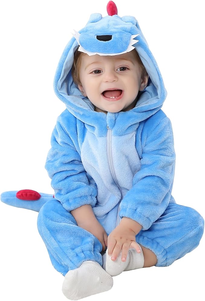TONWHAR Unisex Baby Animal Halloween Costume Kid's and Toddler's Autumn Winter Outfits Jumpsuit