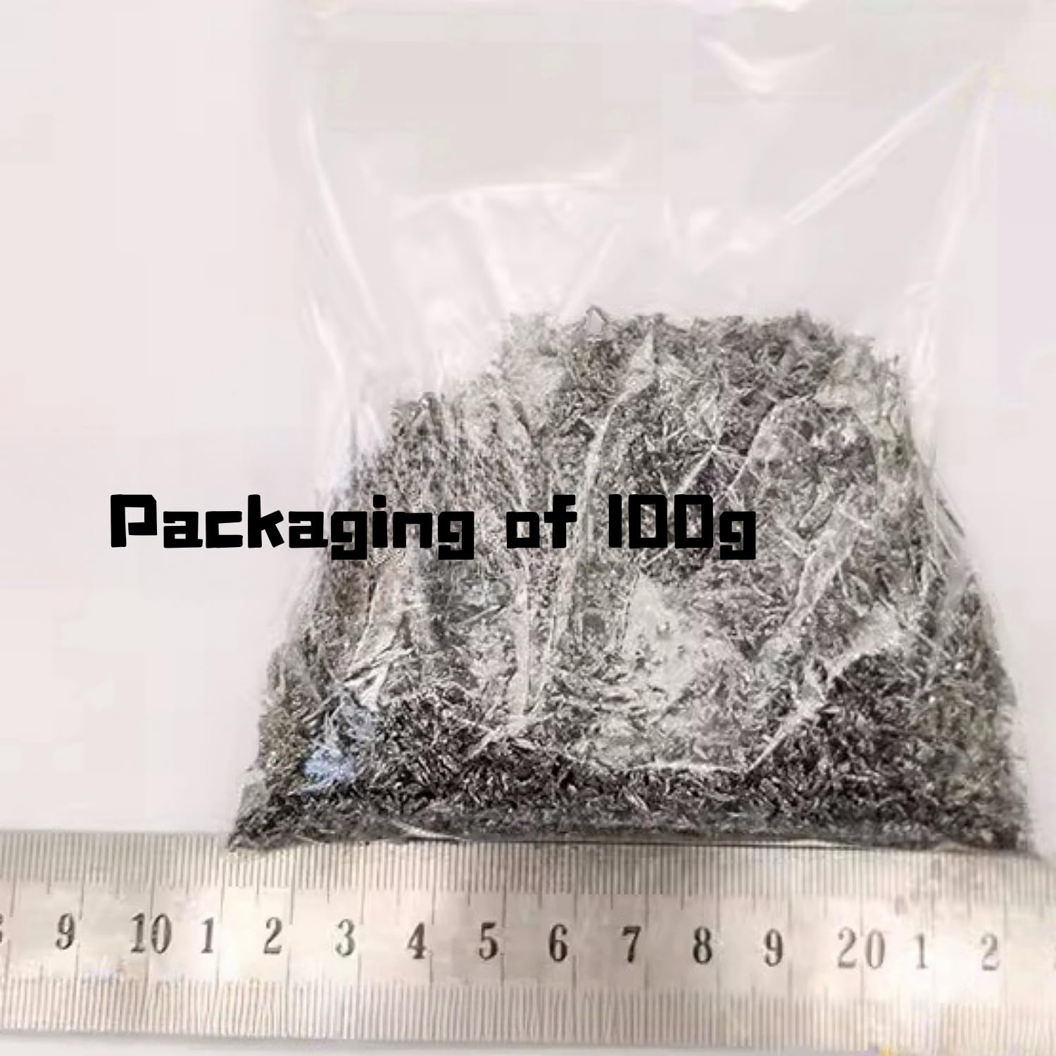 Gránulos de cristal Ti>99,999% for investigación científica - Metal electrolítico(100 Grams)