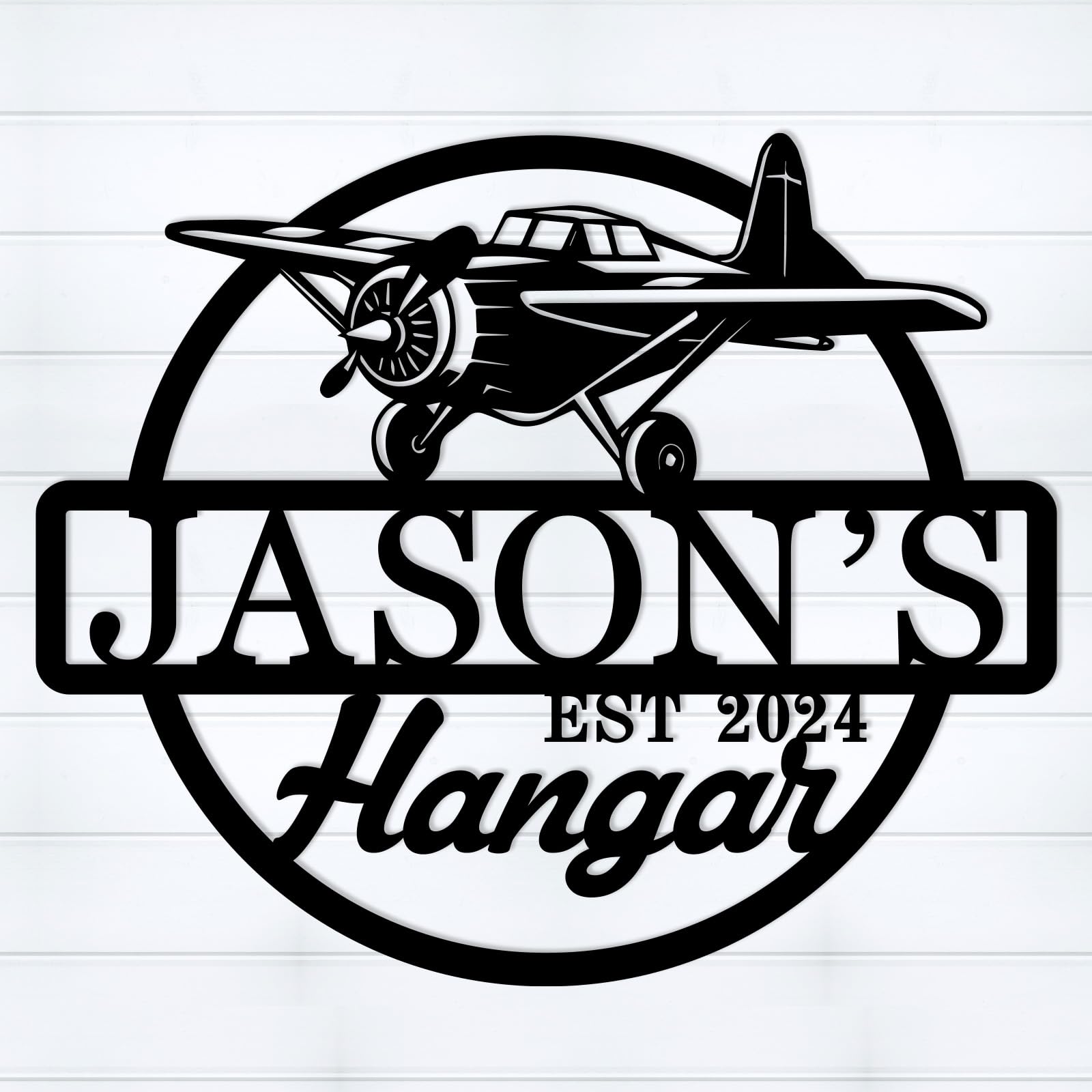 Customized Pilot Name Sign