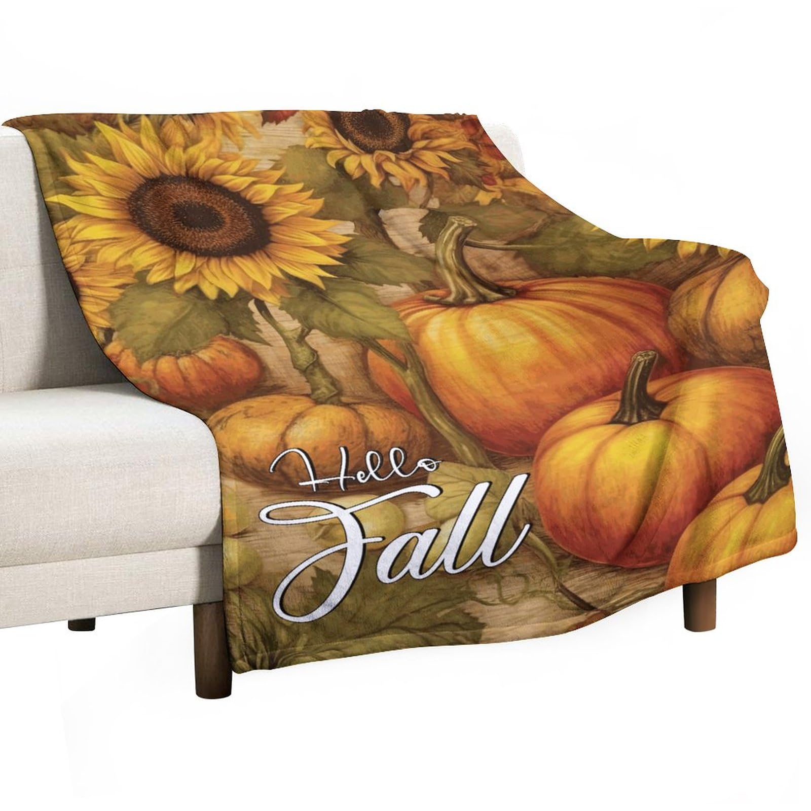 Plaid automne fleuri pour des soirées cocooning en famille