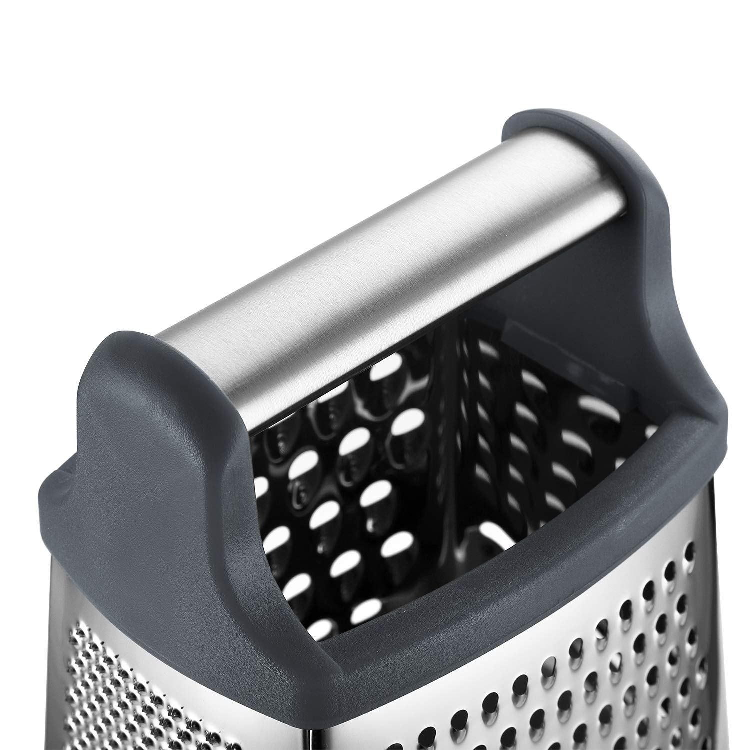 Spring Chef Box Grater, Stainless Steel with 4 Sides, Best for Parmesan