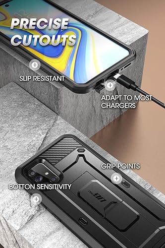 Miniatura 6 de SUPCASE Funda para Samsung Galaxy A71 5G no para A71 5G UW Verizon, Protector de pantalla integrado, soporte y clip para cinturón Funda protectora