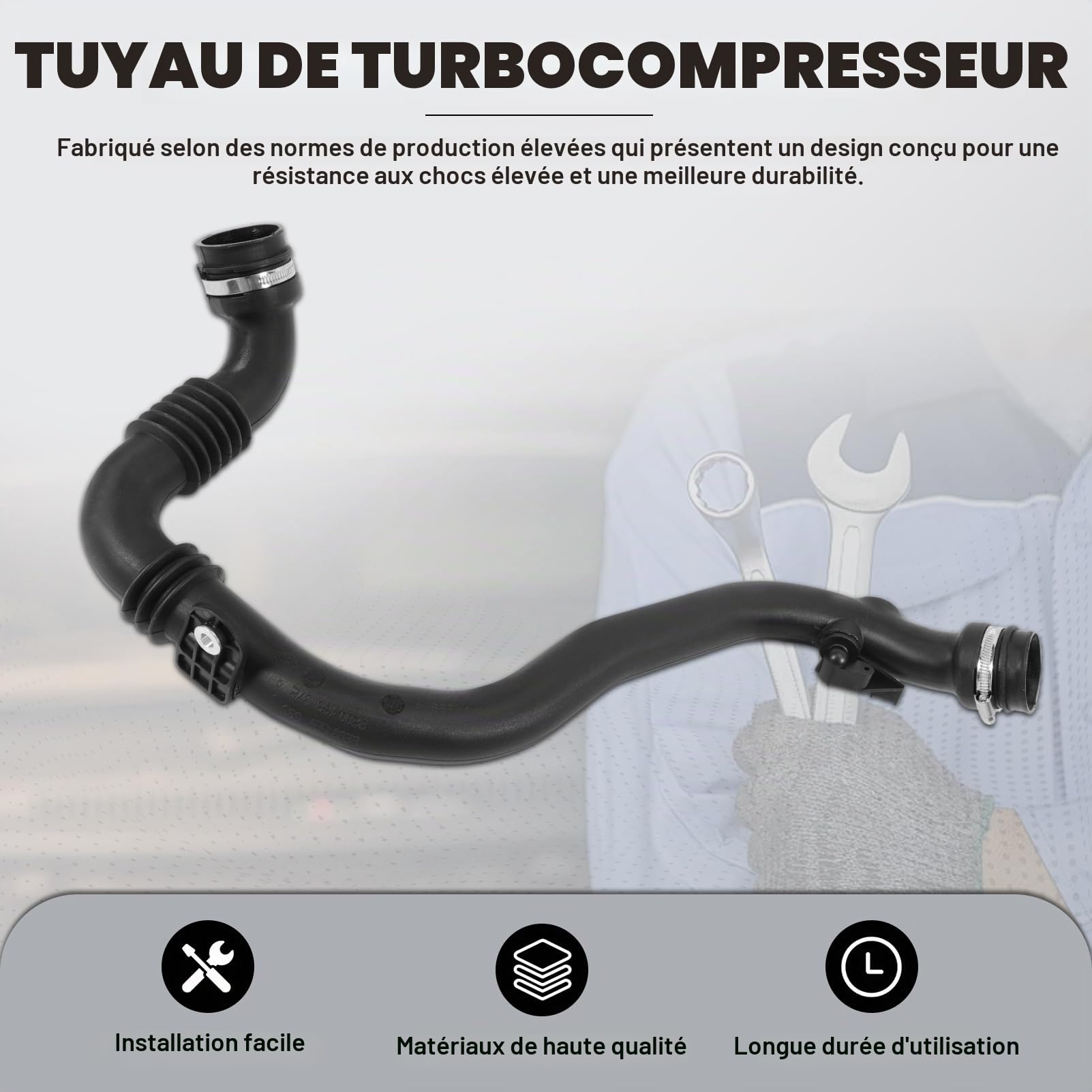 Turbo Intercooler Durite pour RENAULT MODUS CLIO 3 1.5dCi Durite d'air de Turbocompresseur pour RENAULT MODUS CLIO III 8200527669 8200323337