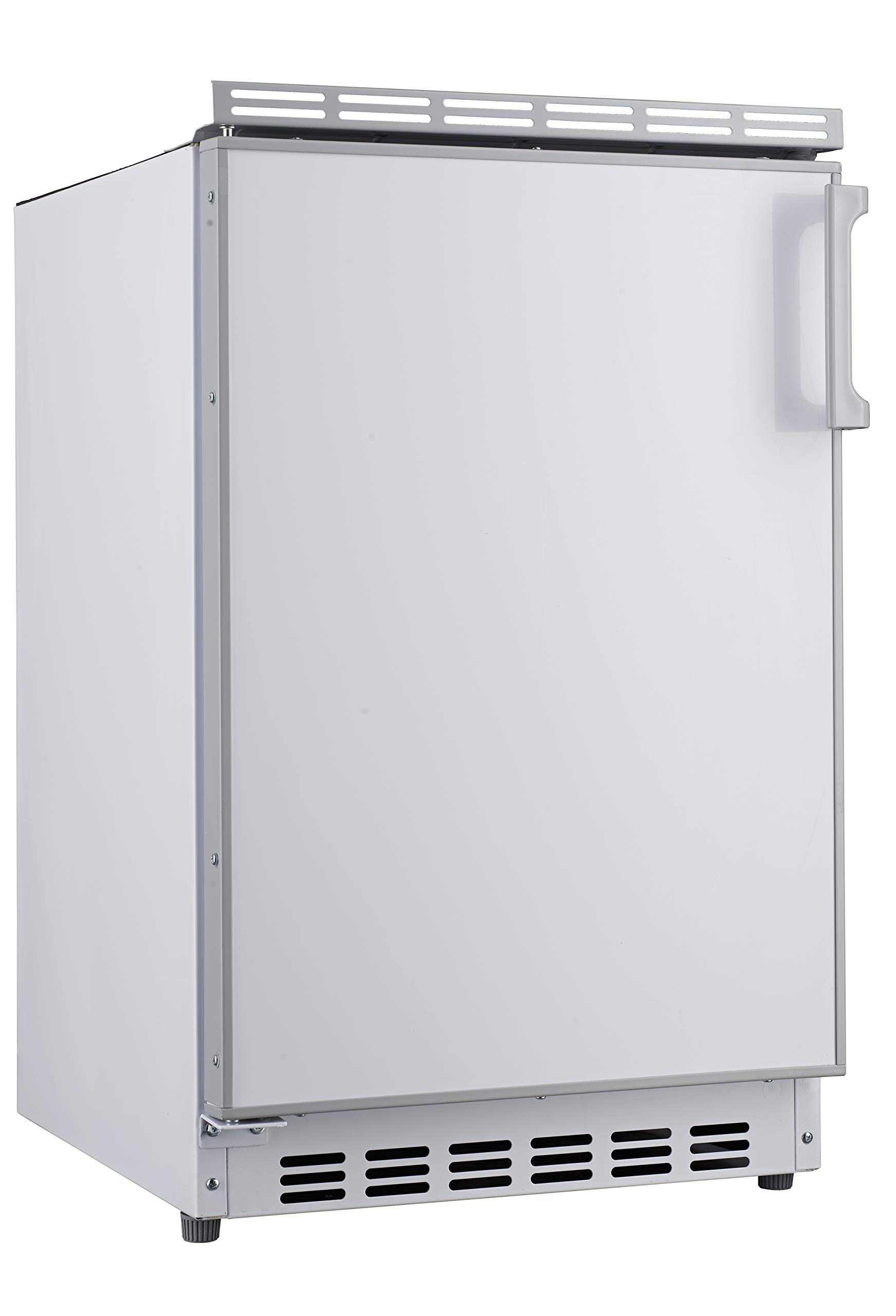 PKM KS82.3EUB Unterbaukühlschrank mit Gefrierfach | 83 Liter Nutzinhalt | wechselbarer Türanschlag | Höhenverstellbare Füße | LED-Beleuchtung | 41 dB | 50 cm Breite | Weiß