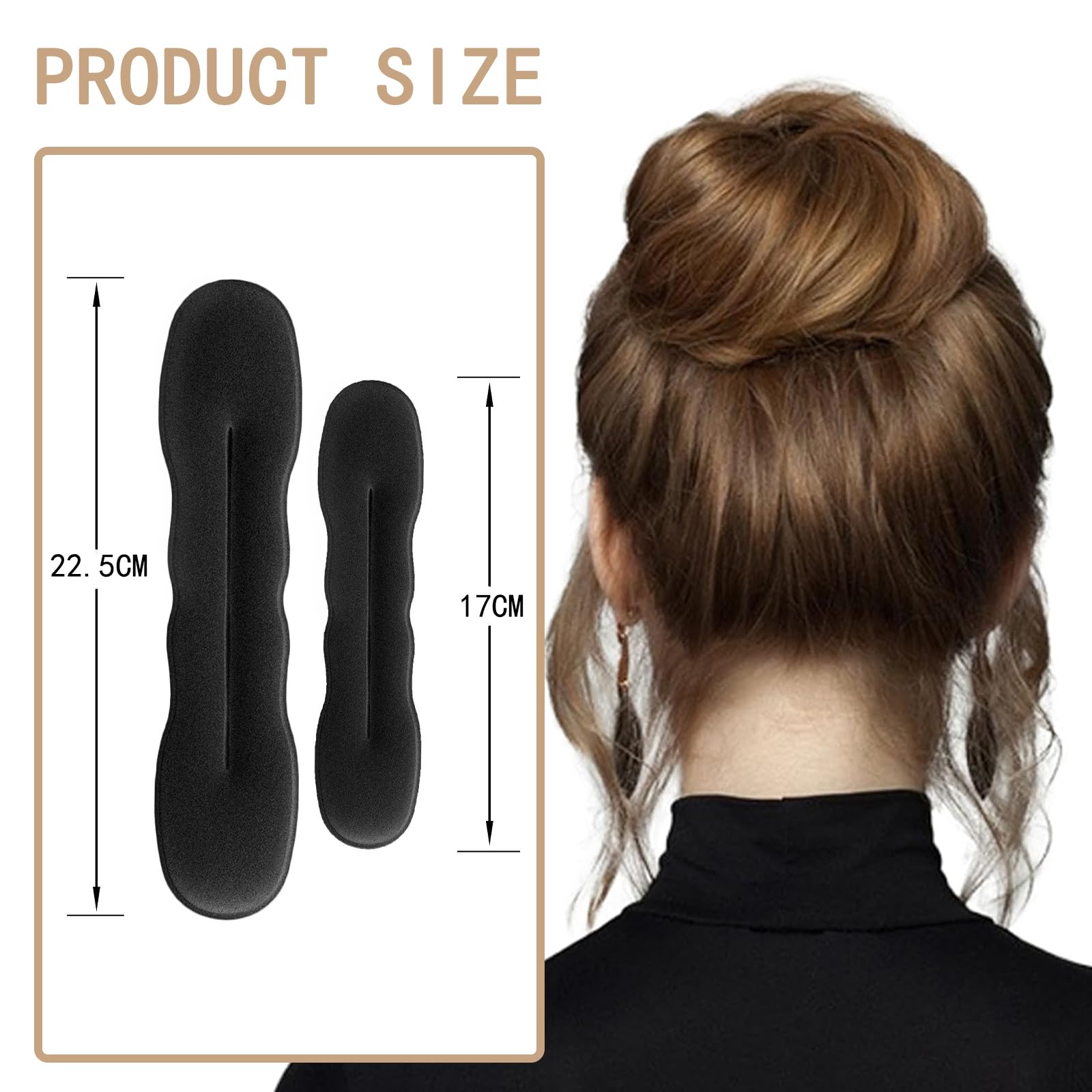 8 pezzi strumenti per intrecciare i capelli, accessorio per capelli chignon, per donne e ragazze con medio-lunghi