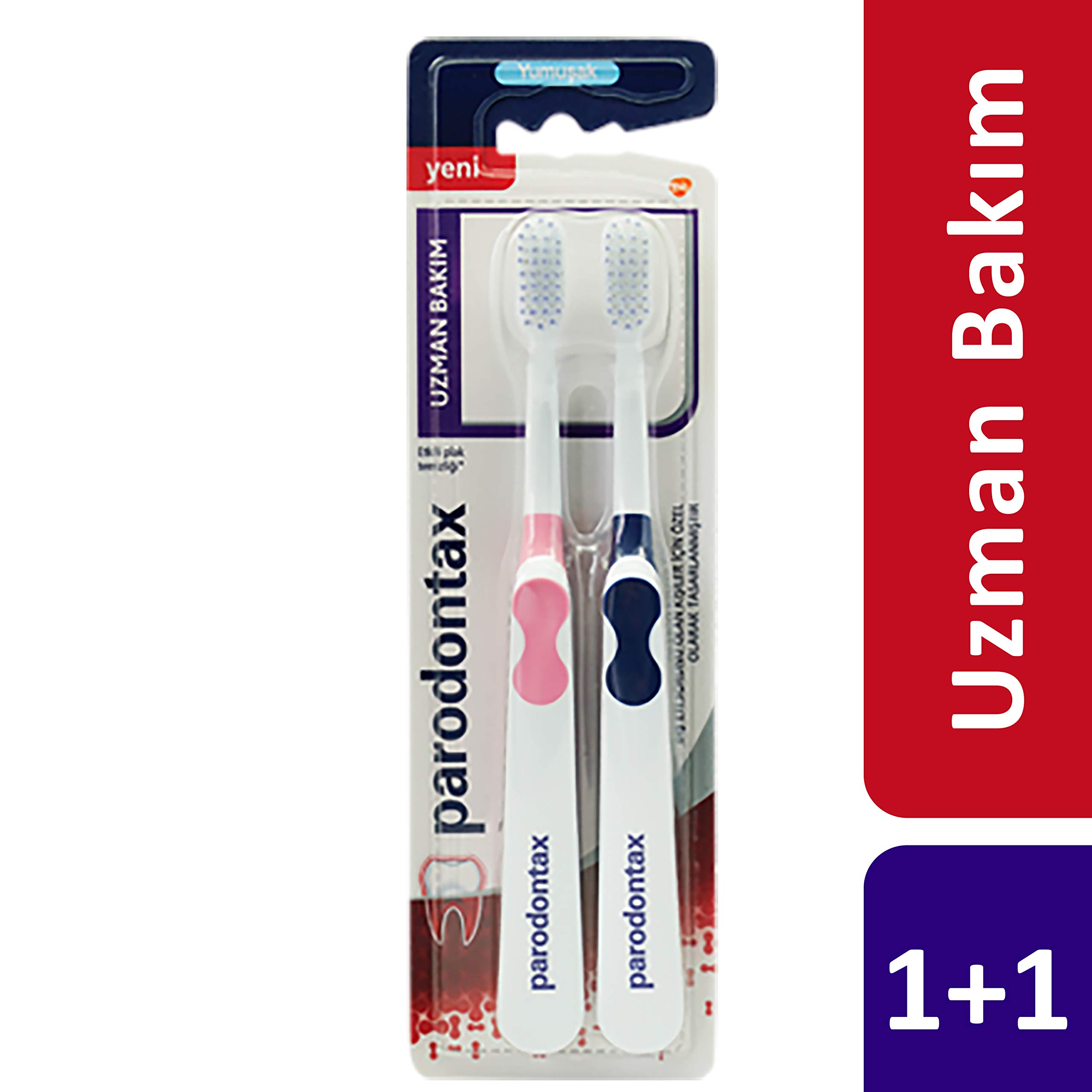 Parodontax Diş Eti Uzman Bakım Diş Fırçası Yumuşak 1+1 (2 paketi)