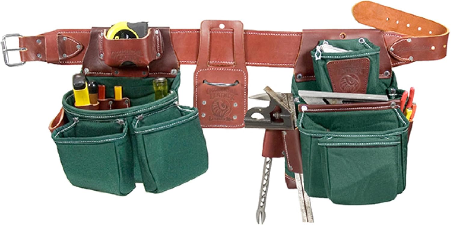 Occidental Leather OxyLights 7 Bag Framer Set - Large, Left Hand - 22 Pockets & Tool Holders - Made in USA