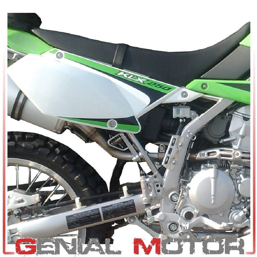 Homologierte auspuff mit verbindungsrohr GPR Satinox Kompatibel mit Kawasaki Klx 250 I.E. 2009/16