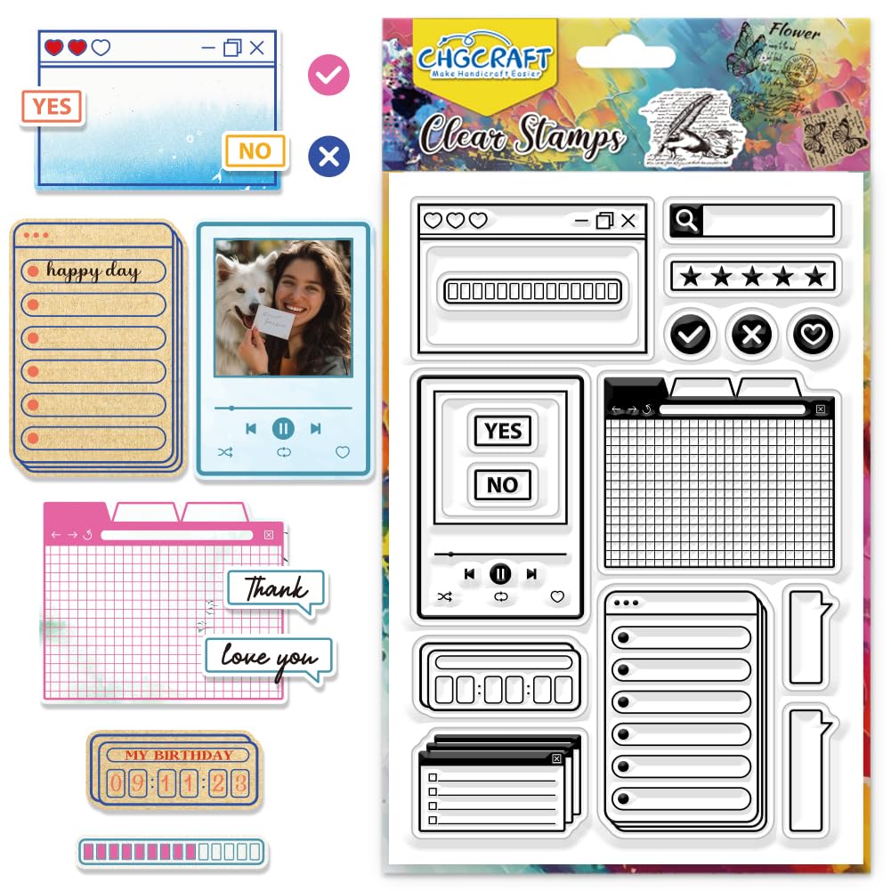 Reading Diary Clear Stamps - DIY Scrapbooking -13