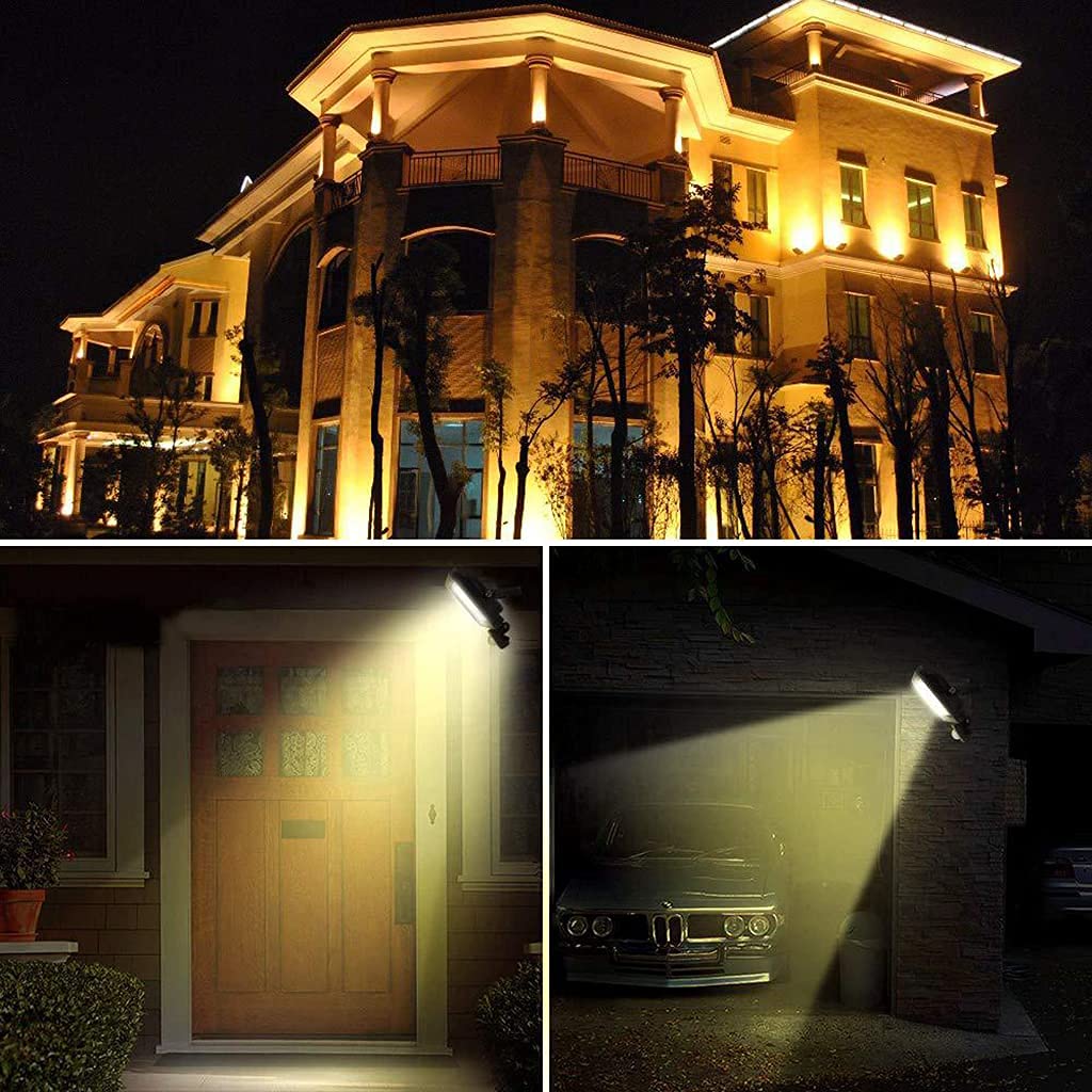 MU Illuminazione a Flood Spot Lighting 10W Led Illuminazione Di Inondazione, Luci Di Sicurezza Impermeabili Ip66 con Sensore Di Movimento, Sensore Pir ad Alta Potenza Luce Esterna, Lampada da Parete