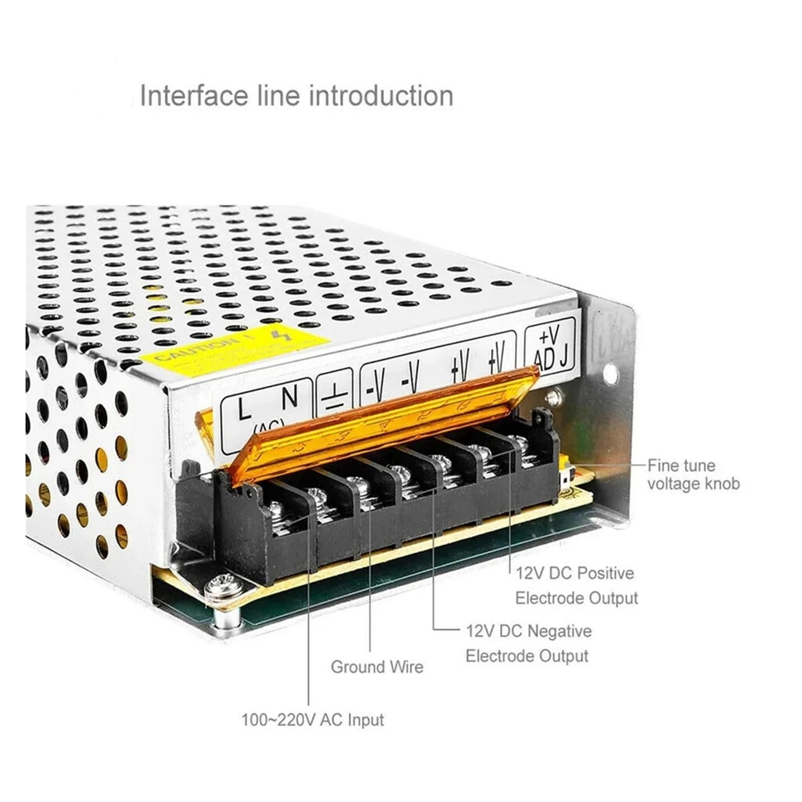 Alimentatore commutato DC 5V 12V 24V 36V 48V 15W-500W Trasformatore di luce AC 110V/220V SMPS 2A 5A 10A 15A 20A per strisce LED CCTV (24V1A 25W)