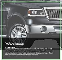 Vista 54 de Alpha Owls 8711378 Projector Headlights With Switchback Sequential LED Bar & Startup Light - Black Amber Fits 2004-2008 Ford F150 / 2006-2008