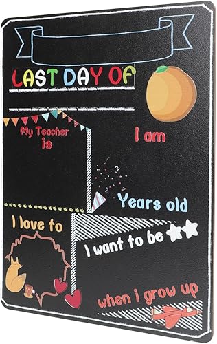 NOLITOY First Day of School Board Back to School Blackboard 1st Day of School Sign Kindergarten Preschool Chalkboard Photo Prop My 1st Day of