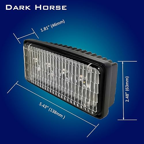 Miniatura 7 de 12 x cabina intermitente + capó + guardabarros LED faros de tractor y luces de advertencia, luces Par36 compatibles con John Deere 4040 4240 4440