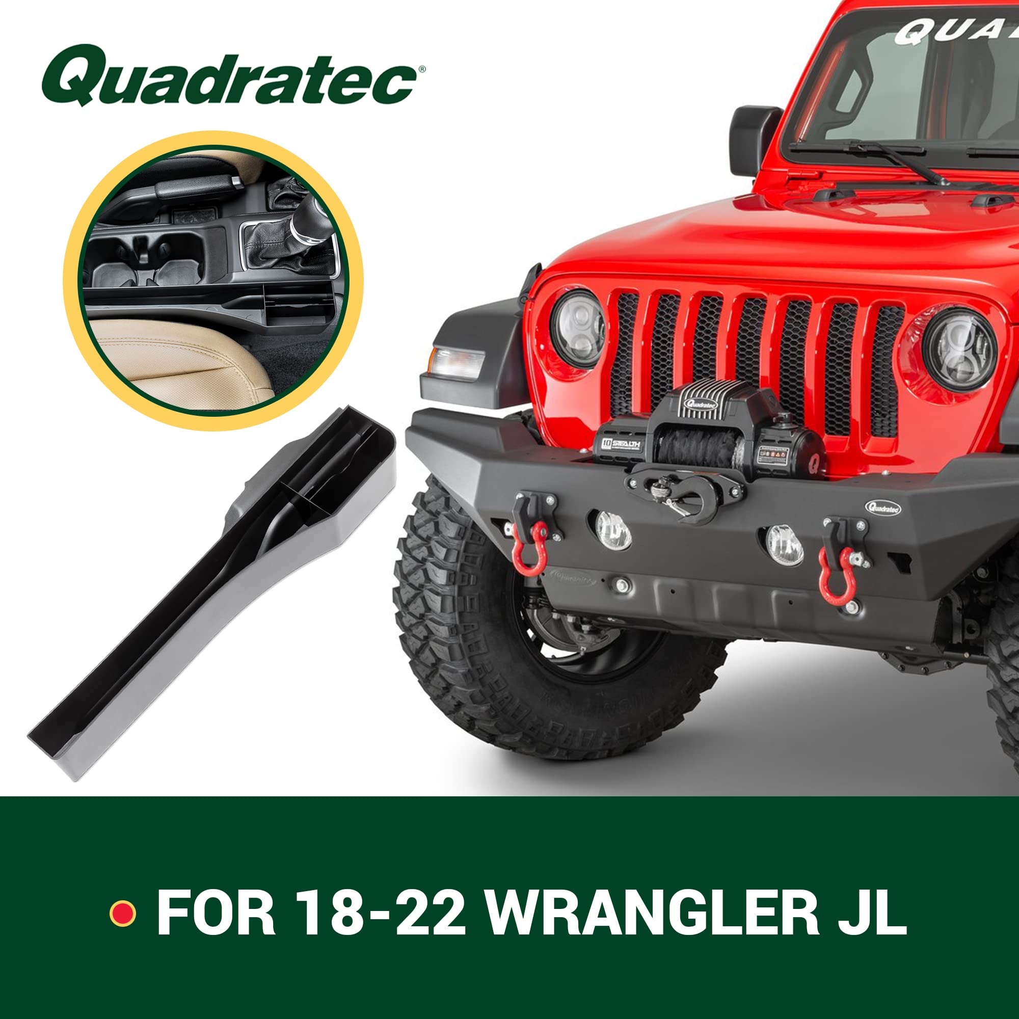 Amazon.com: Quadratec Center Console Side Storage Tray - Fits Jeep