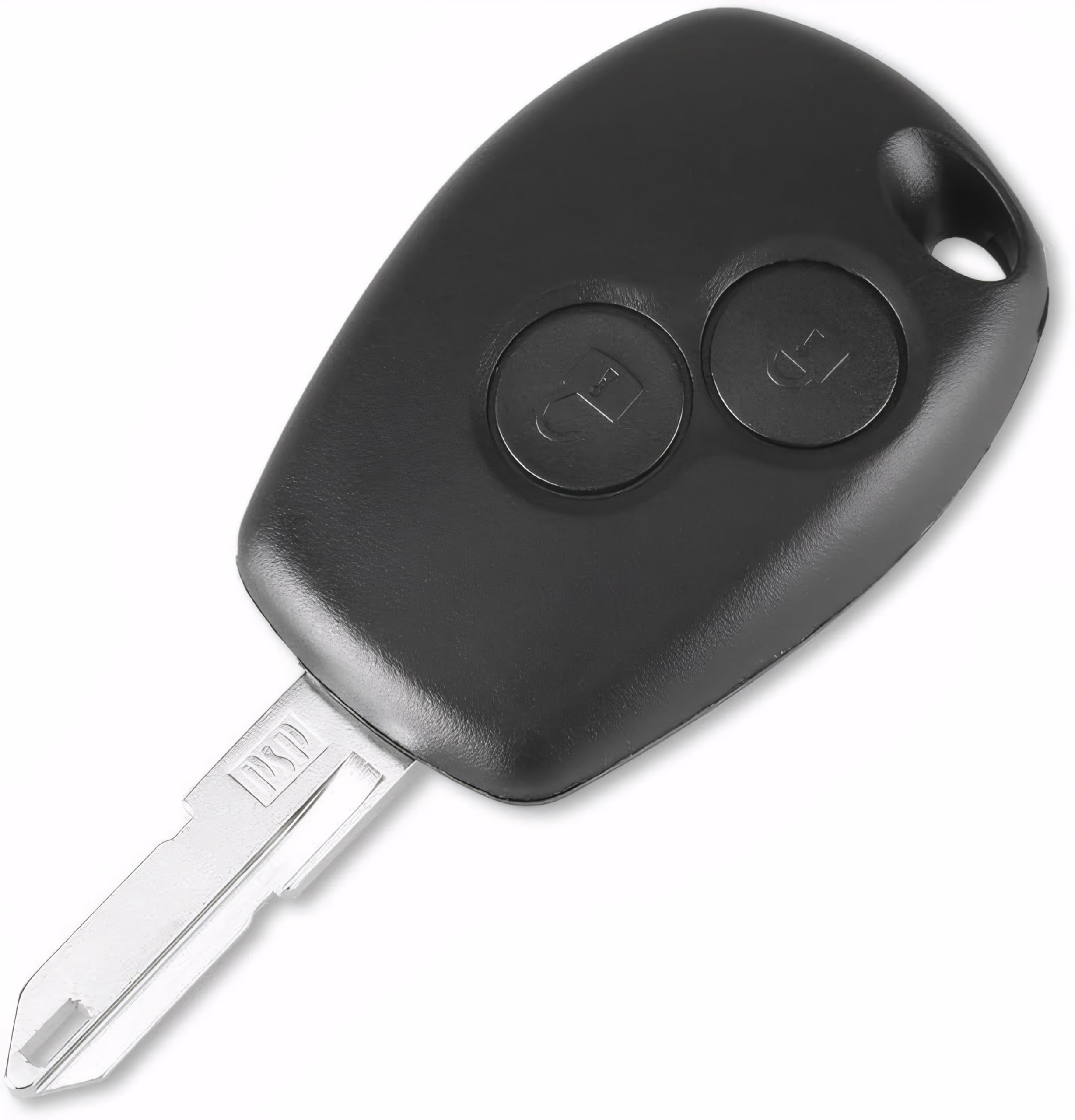 2 szt. Wymienna obudowa kluczyka kompatybilna z Renault Dacia Duster Logan Lodgy Sandero, 2-przyciskowy pilot zdalnego sterowania z ostrzem, pilot zamienny kluczyka