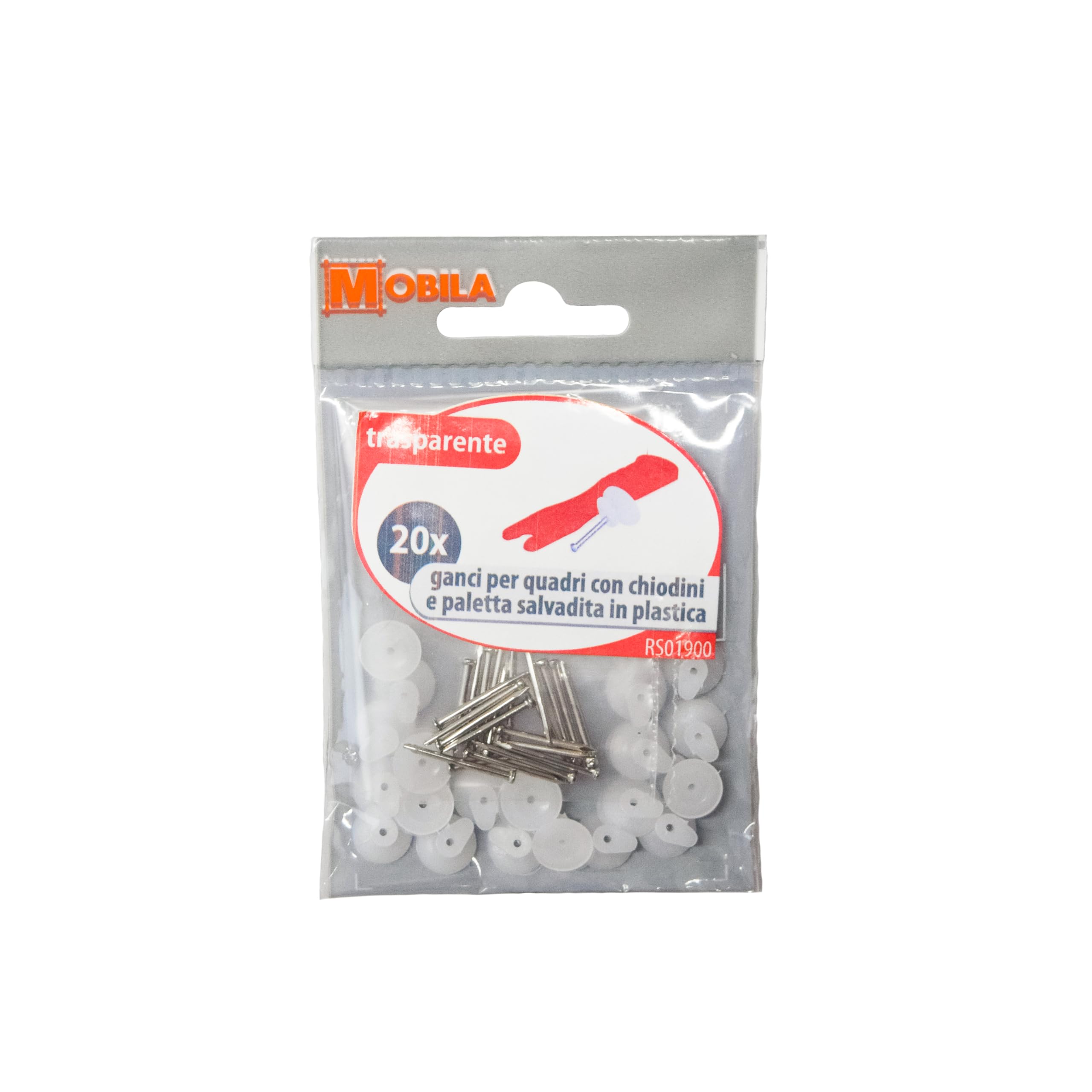 Merriway Gancetti Per Quadri Con Chiodini - Set Da 25 Pezzi, Colore Bianco