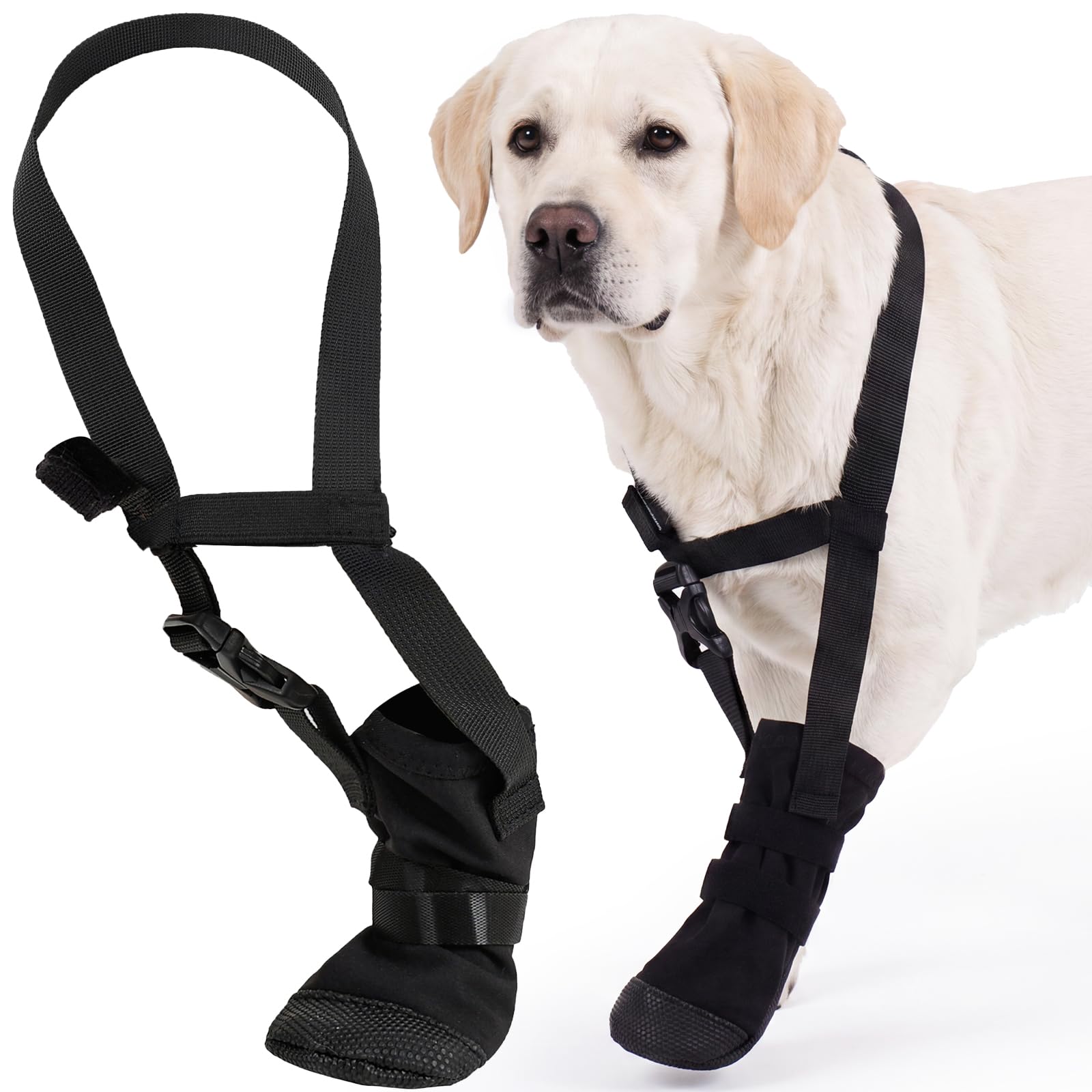 PUMYPOREITY Dog Boots For Injured Paws Waterproof, Dog Recovery Boot