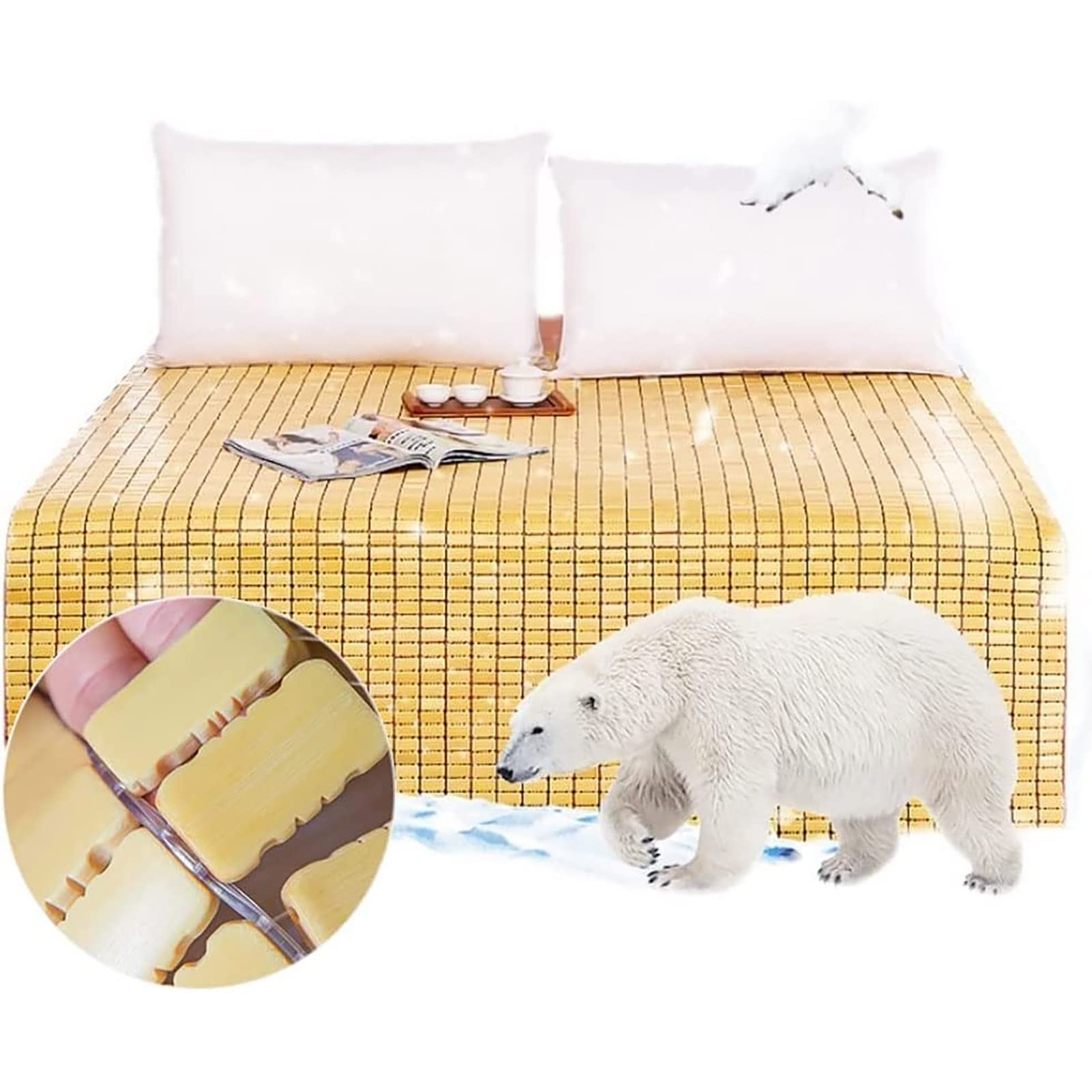 Bloque de bambú pequeño de enfriamiento rápido para sillones reclinables