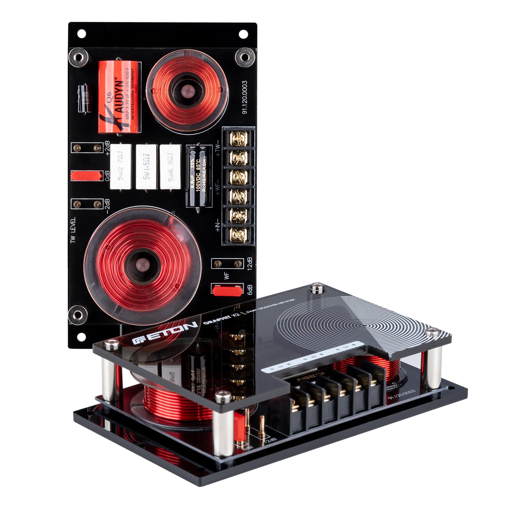 ETON Graphit X2 – High-End SQ Frequenzweichen Set, perfekte Ergänzung Lautsprechern Graphit 16 und Graphit 28, 1 Paar